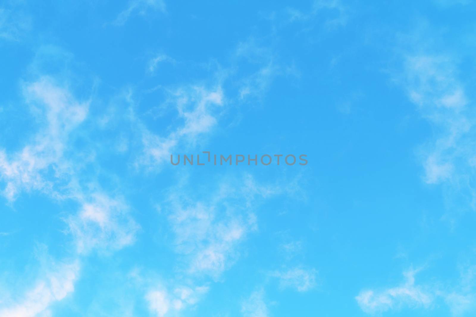 clear sky evening time on cloud blue sky background