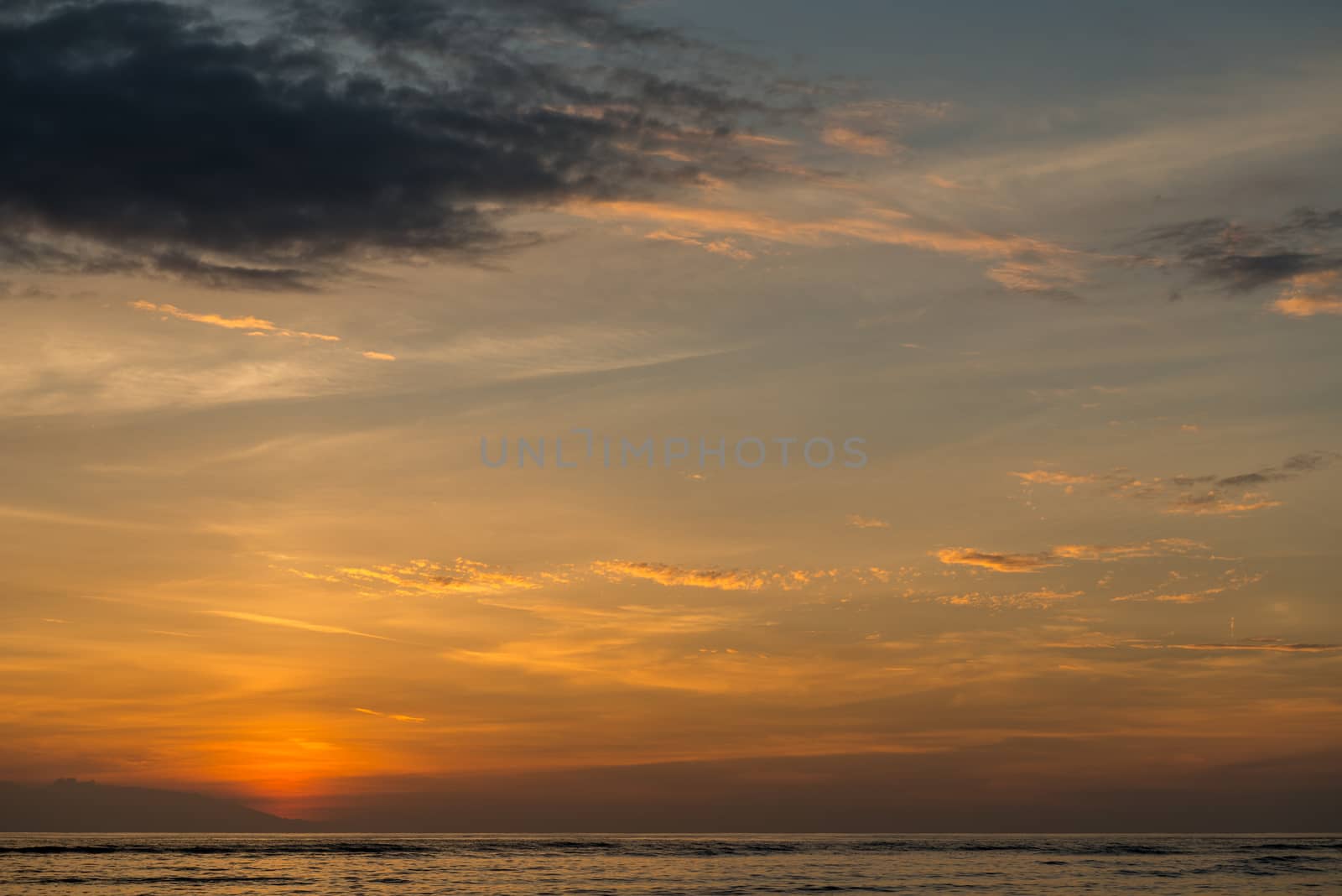 View at Bali island at sunset by nikitabuida