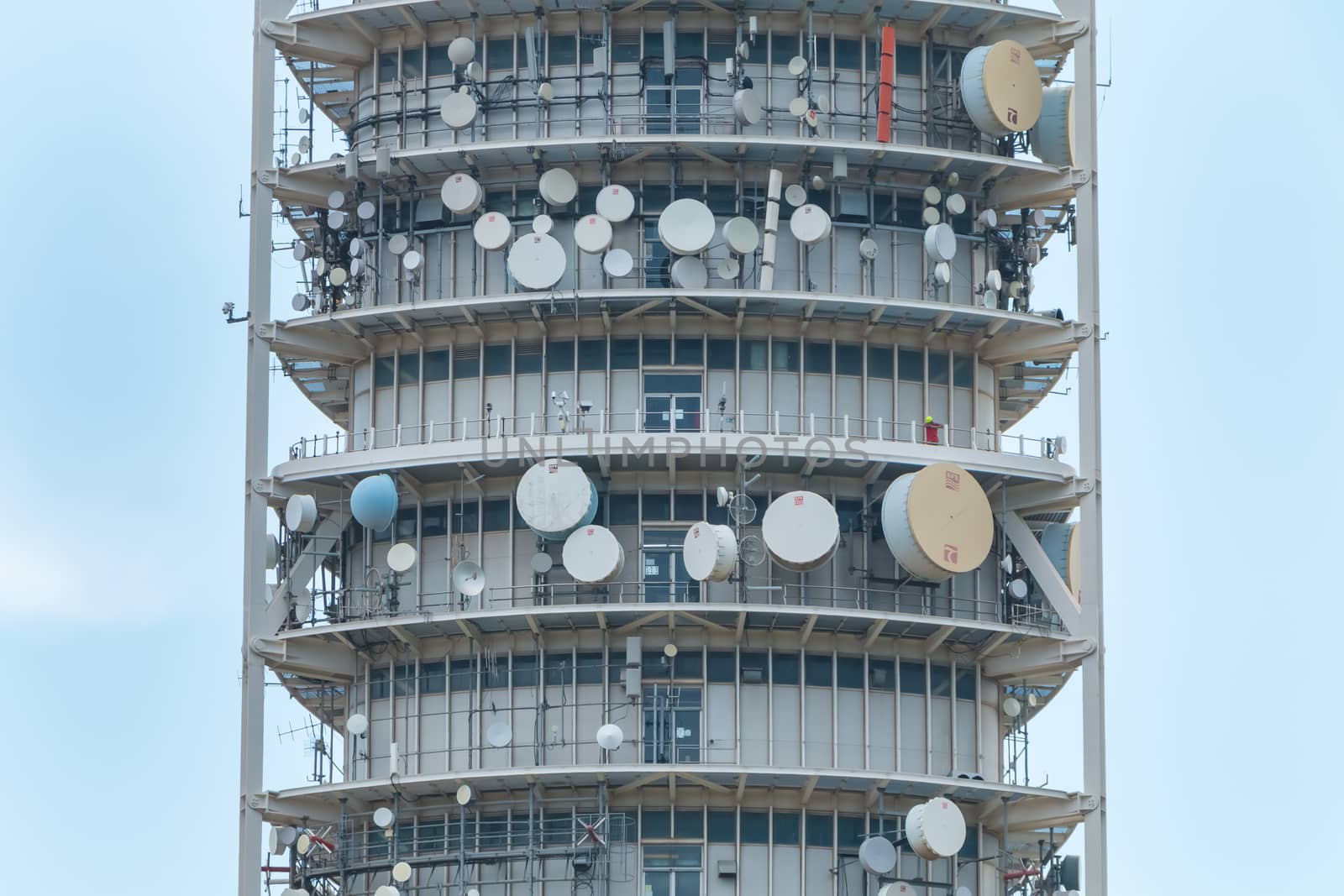 Collserola telecommunications tower on the heights of Barcelona, by AtlanticEUROSTOXX
