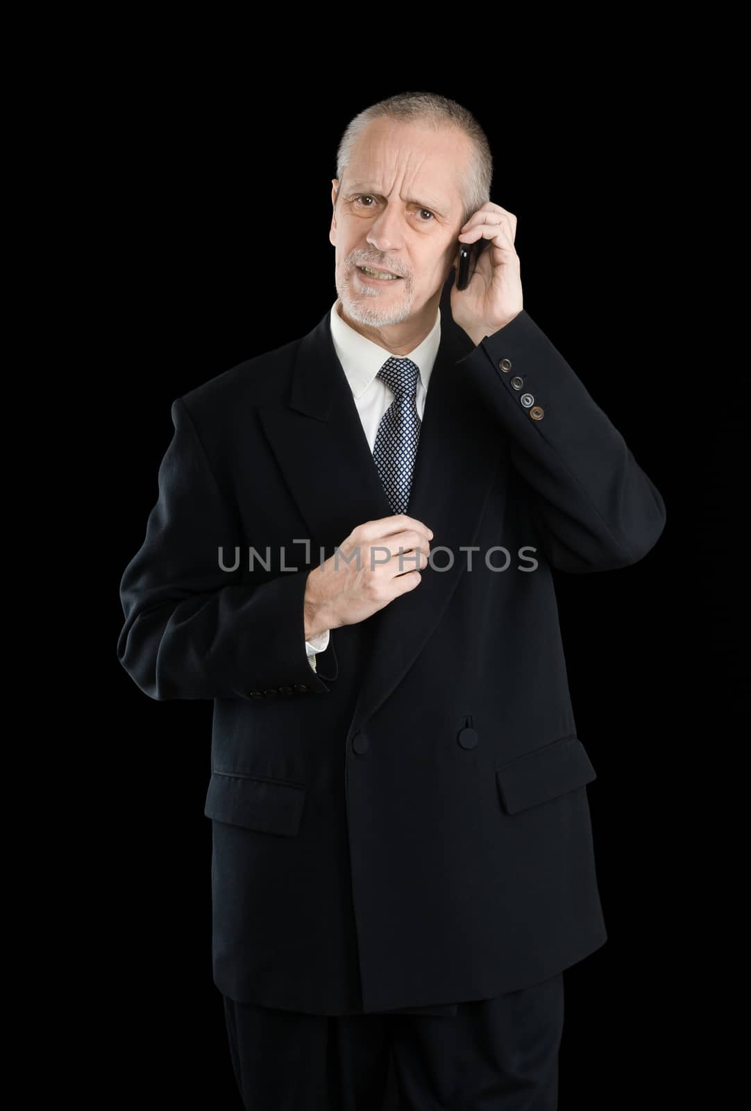 Worried Businessman on Phone by MaxalTamor