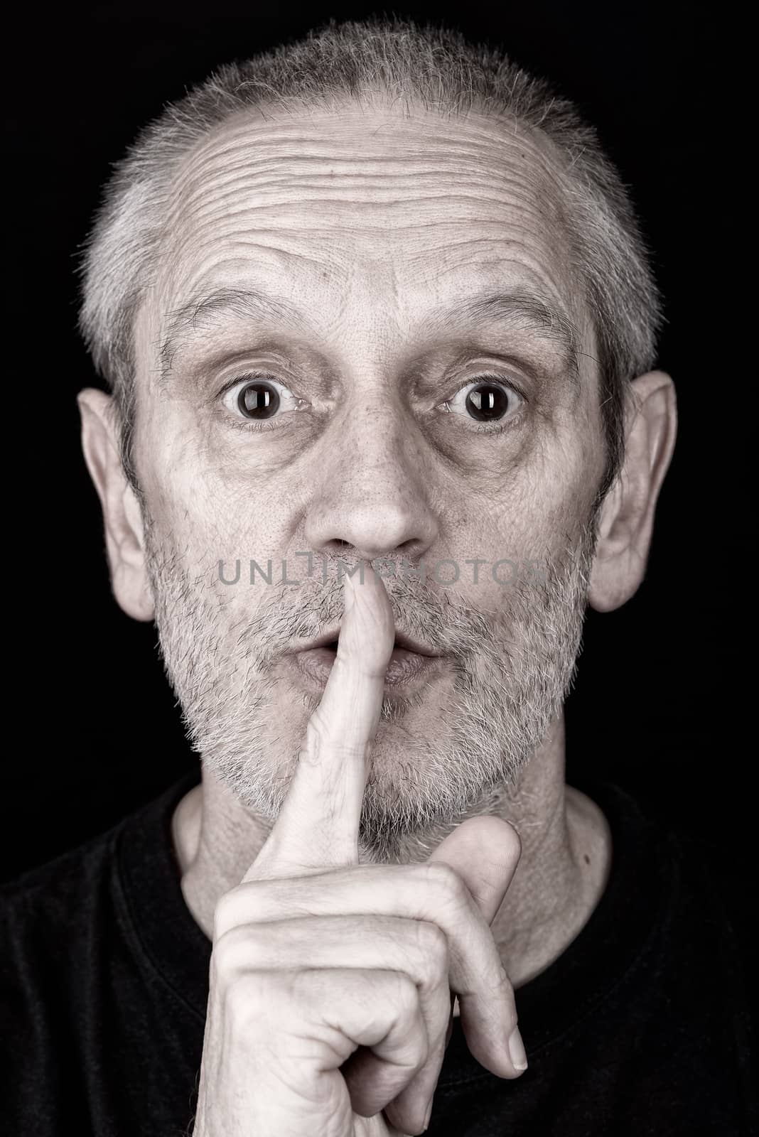 Adult Man Saying Hush by MaxalTamor
