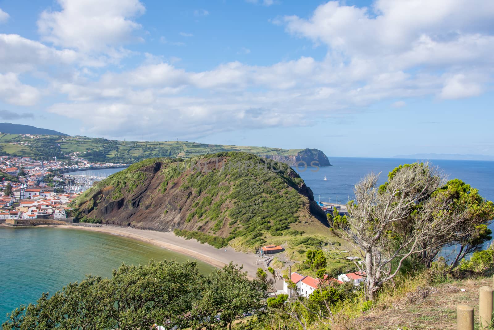 Walk on the Azores archipelago. Discovery of the island of Faial, Azores. Portugal , Horta