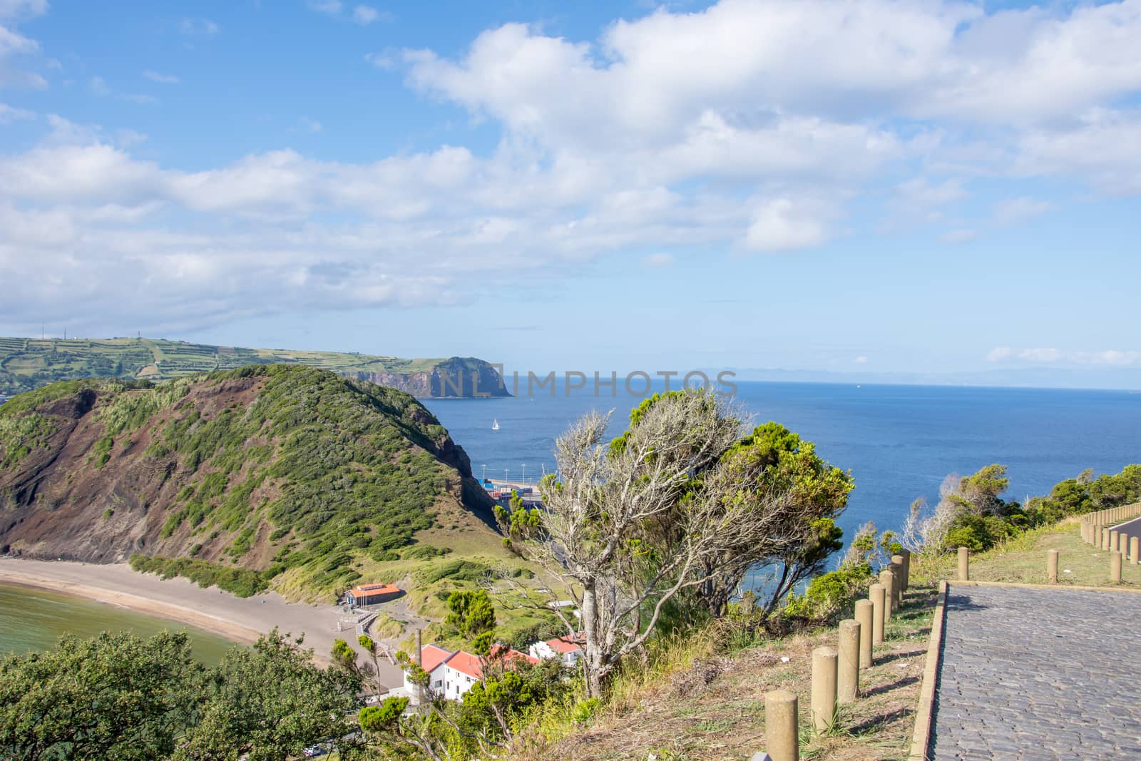 Walk on the Azores archipelago. Discovery of the island of Faial, Azores. Portugal , Horta