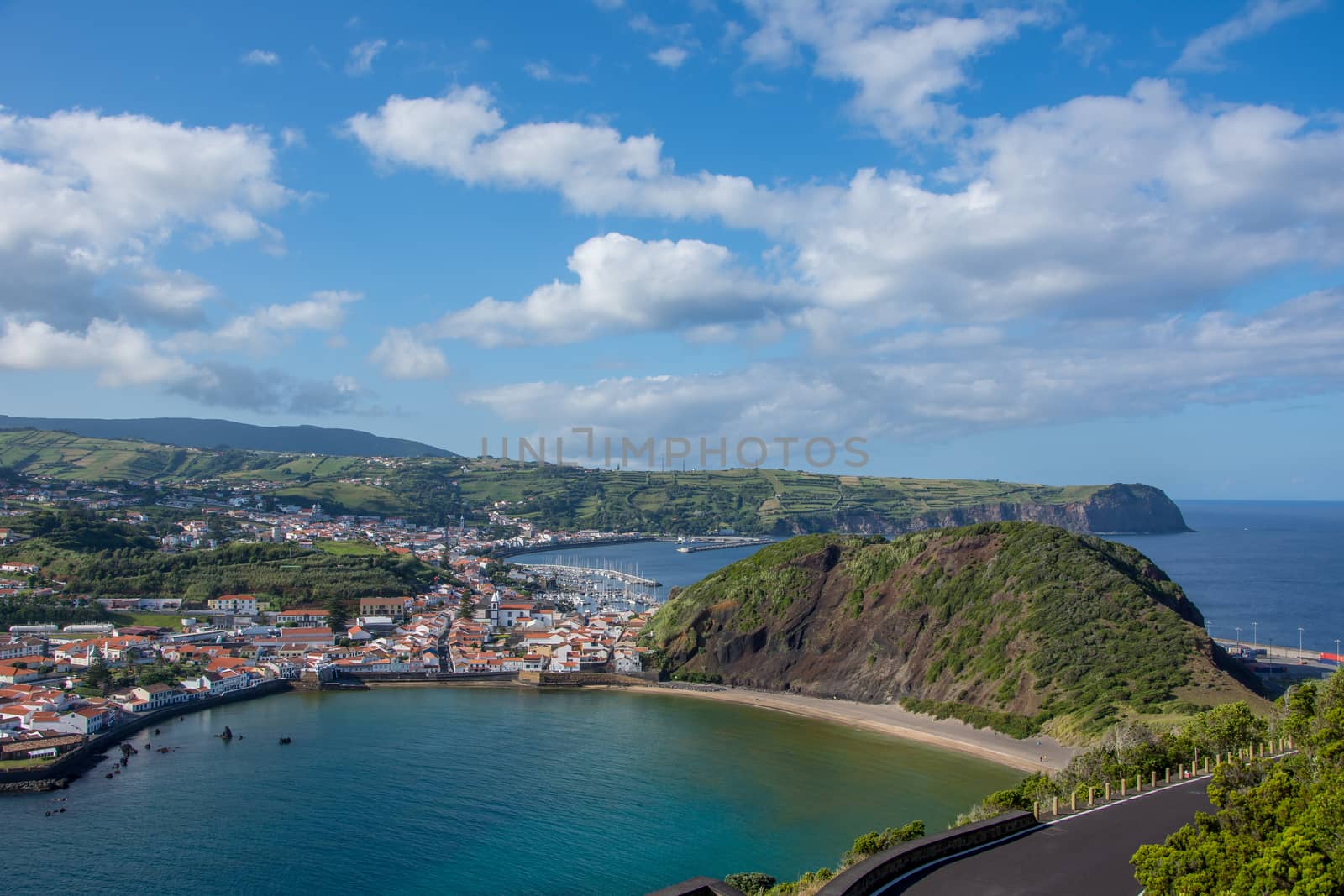 Walk on the Azores archipelago. Discovery of the island of Faial, Azores. Portugal , Horta