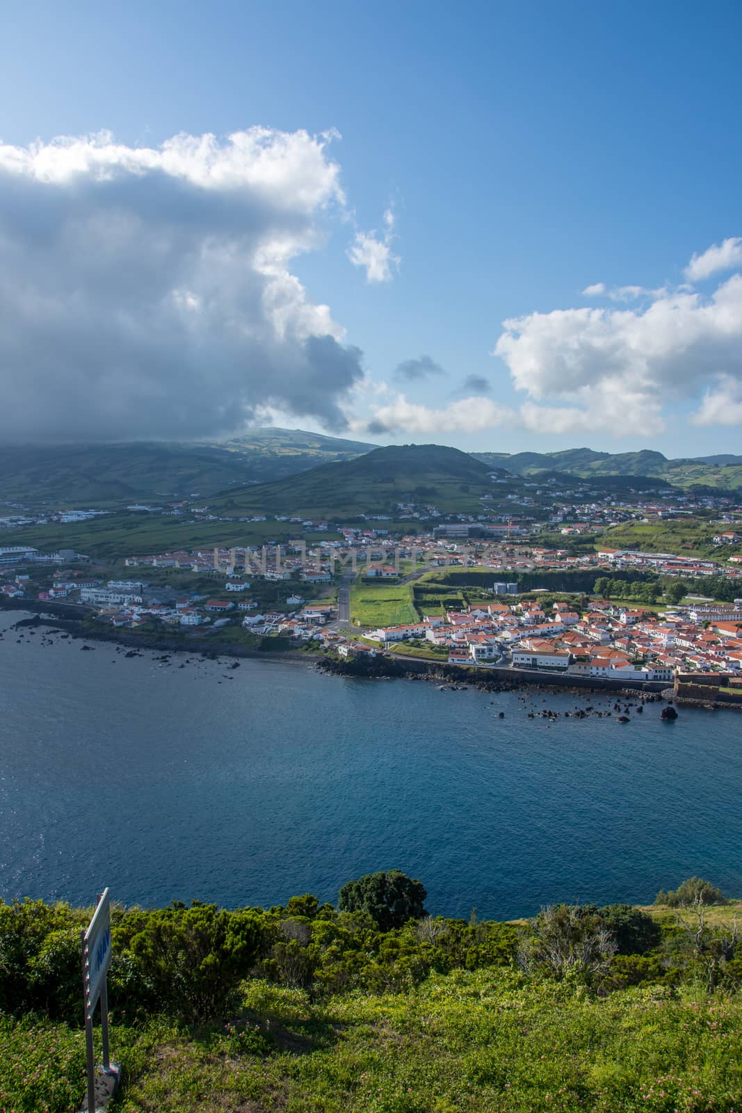 Walk on the Azores archipelago. Discovery of the island of Faial, Azores. Portugal , Horta