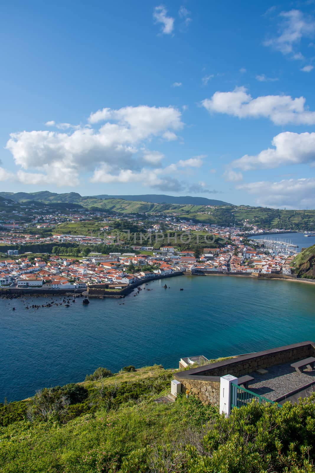 Walk on the Azores archipelago. Discovery of the island of Faial, Azores. Portugal , Horta