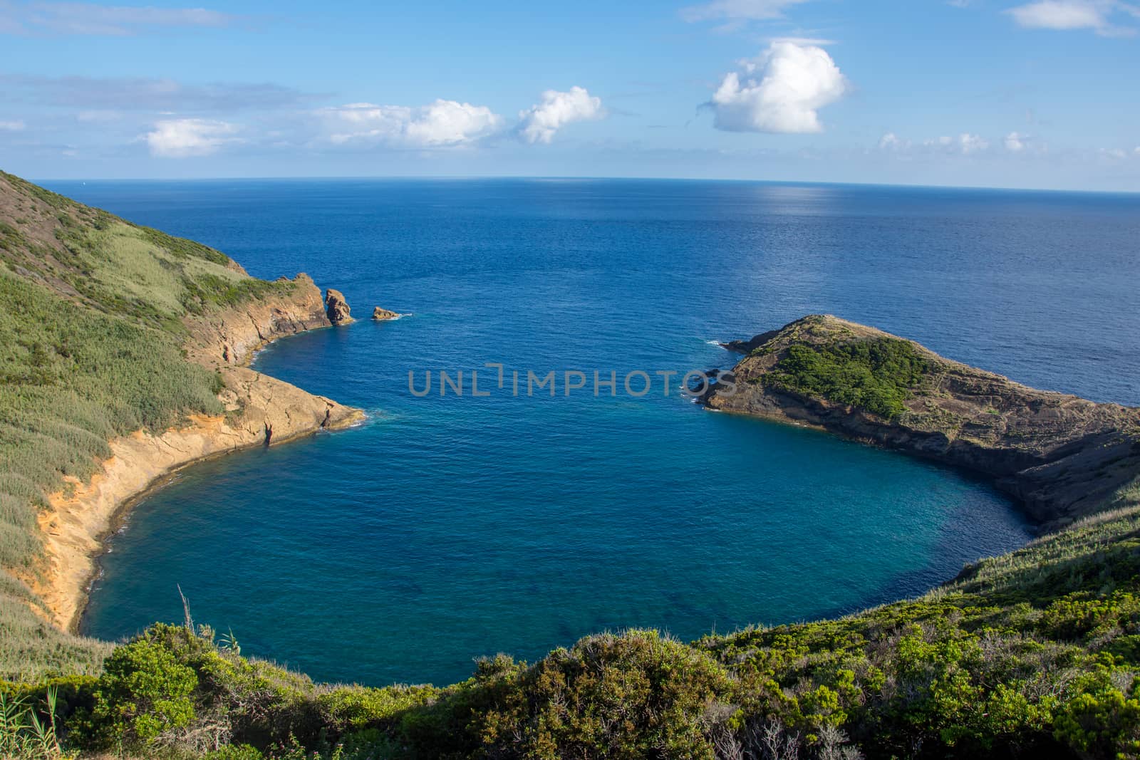 Walk on the Azores archipelago. Discovery of the island of Faial, Azores. Portugal , Horta