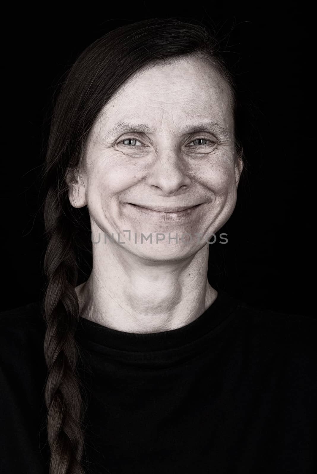 Smiling Adult Woman With a Positive Expression by MaxalTamor