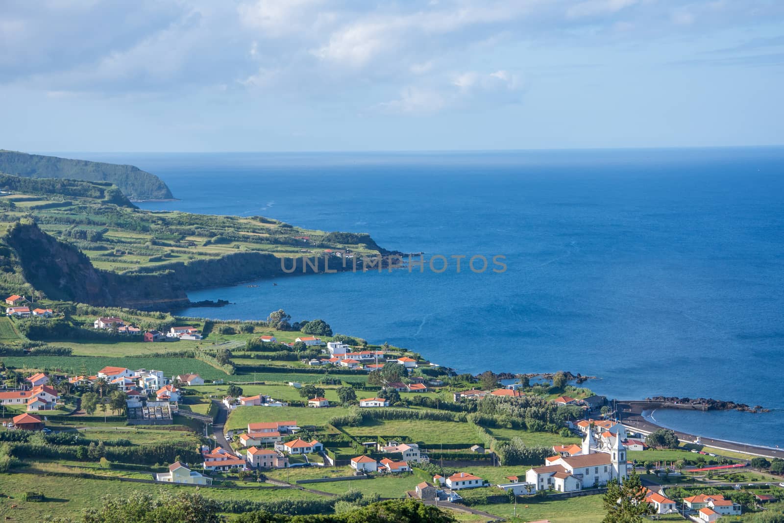 Walk on the Azores archipelago. Discovery of the island of Faial, Azores. Portugal , Horta