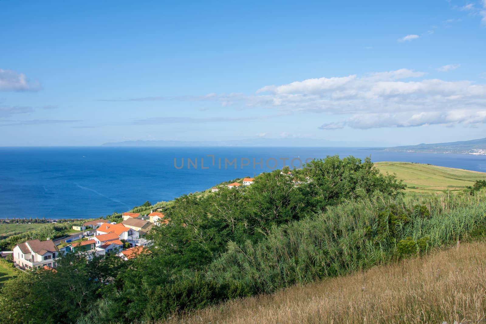 Walk on the Azores archipelago. Discovery of the island of Faial, Azores. Portugal , Horta