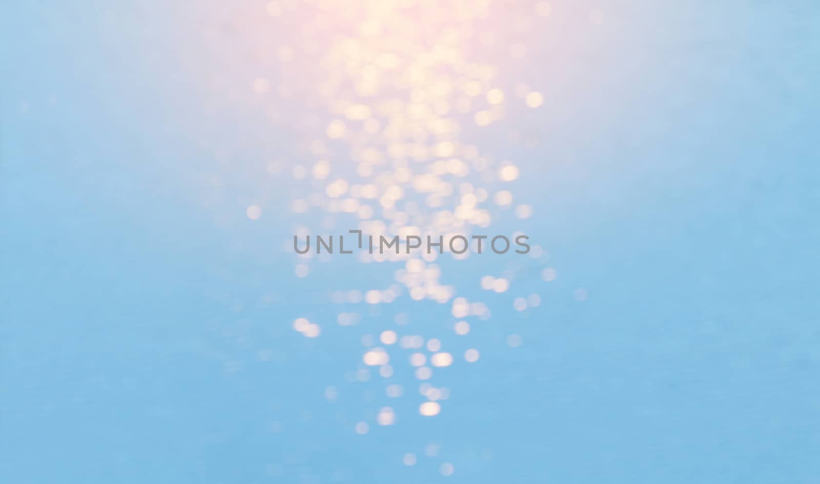 Blur Glitter effect bokeh on Surface water background, Water bokeh in the river nature