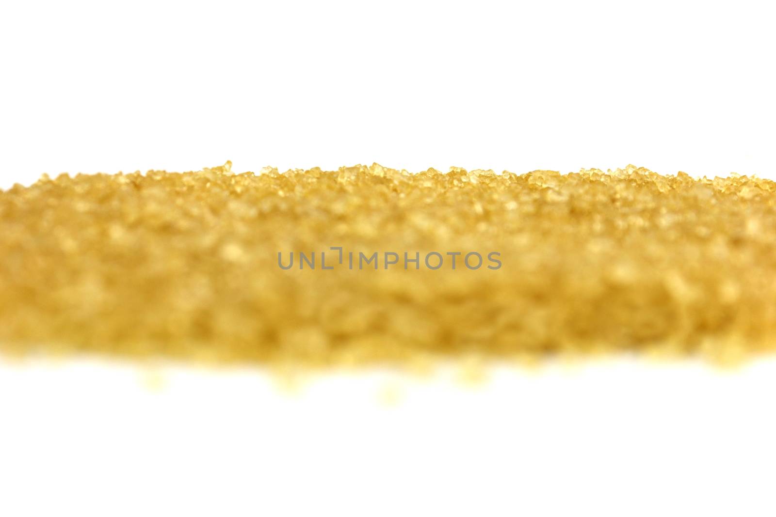 Sugar from sugarcane background, Background granulated sugar yellow brown, Sucrose sugar, Red sugar (Selective focus)