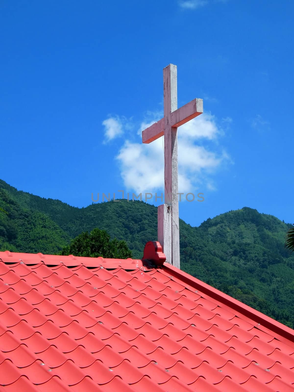 -- a simple church building located in Taiwan's mountains
