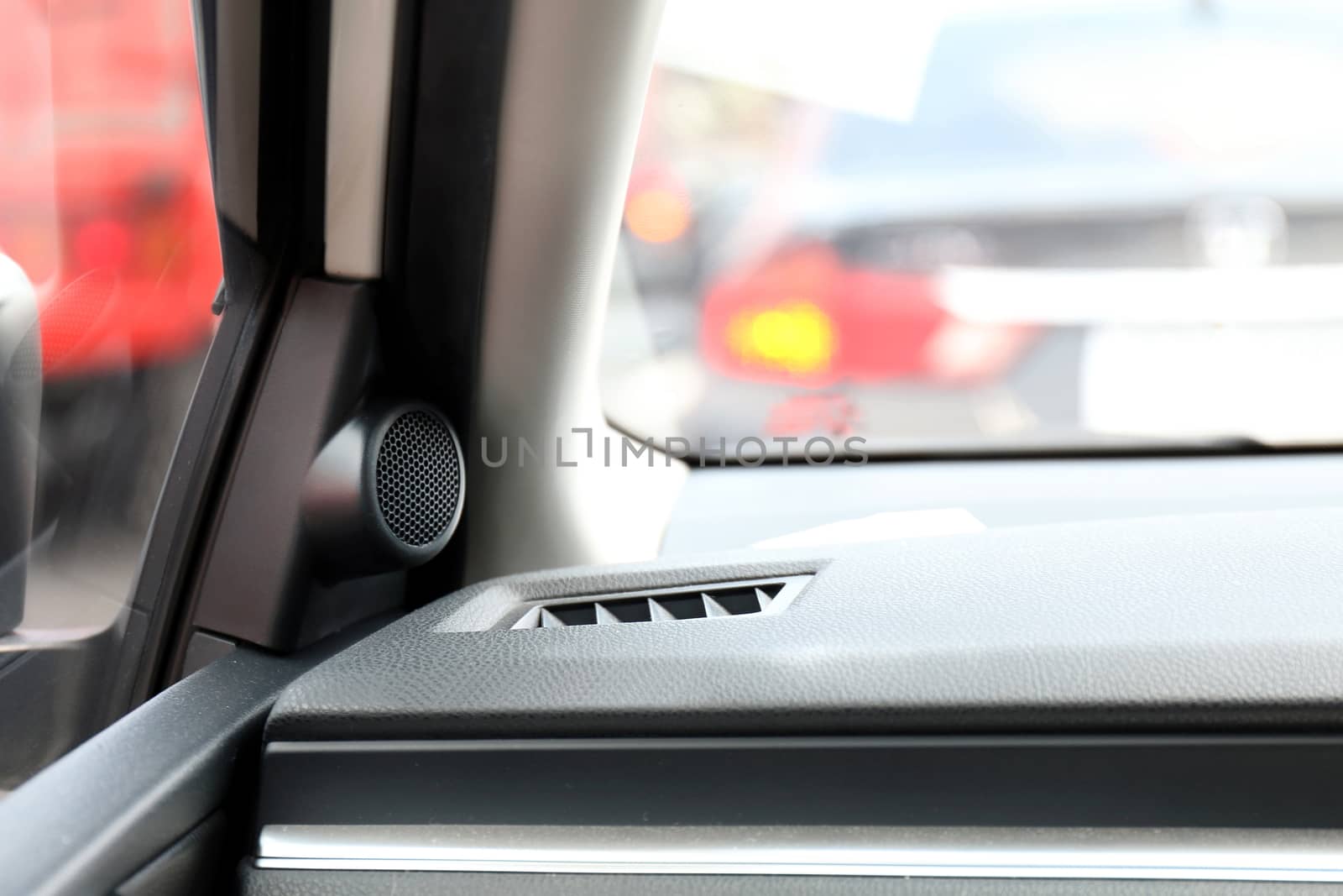 small car speaker in car