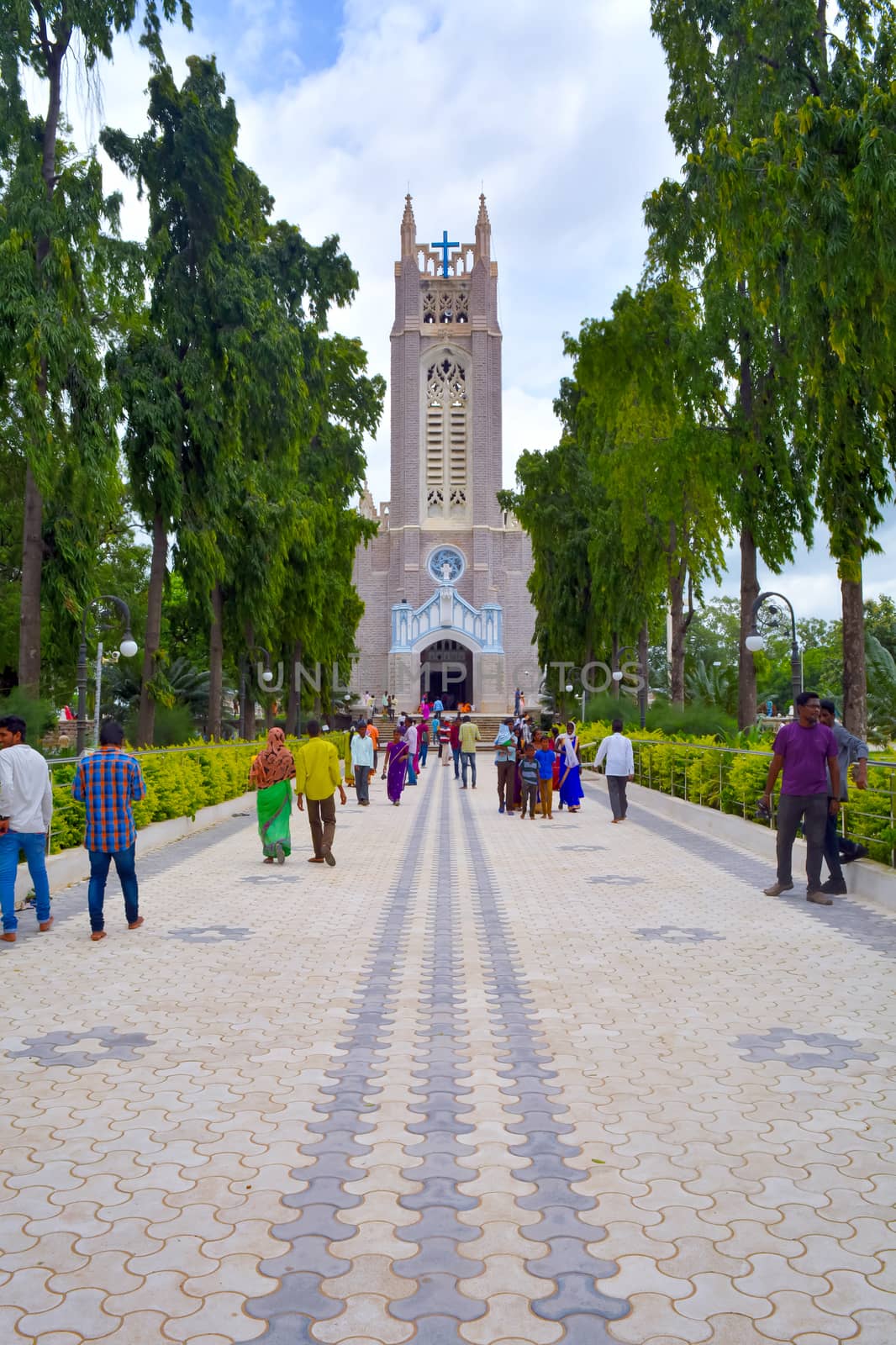 Medak Cathedral at Medak in Telangana, India, is one of the largest churches in India and has been the cathedral church of the Diocese of Medak of the Church of South India