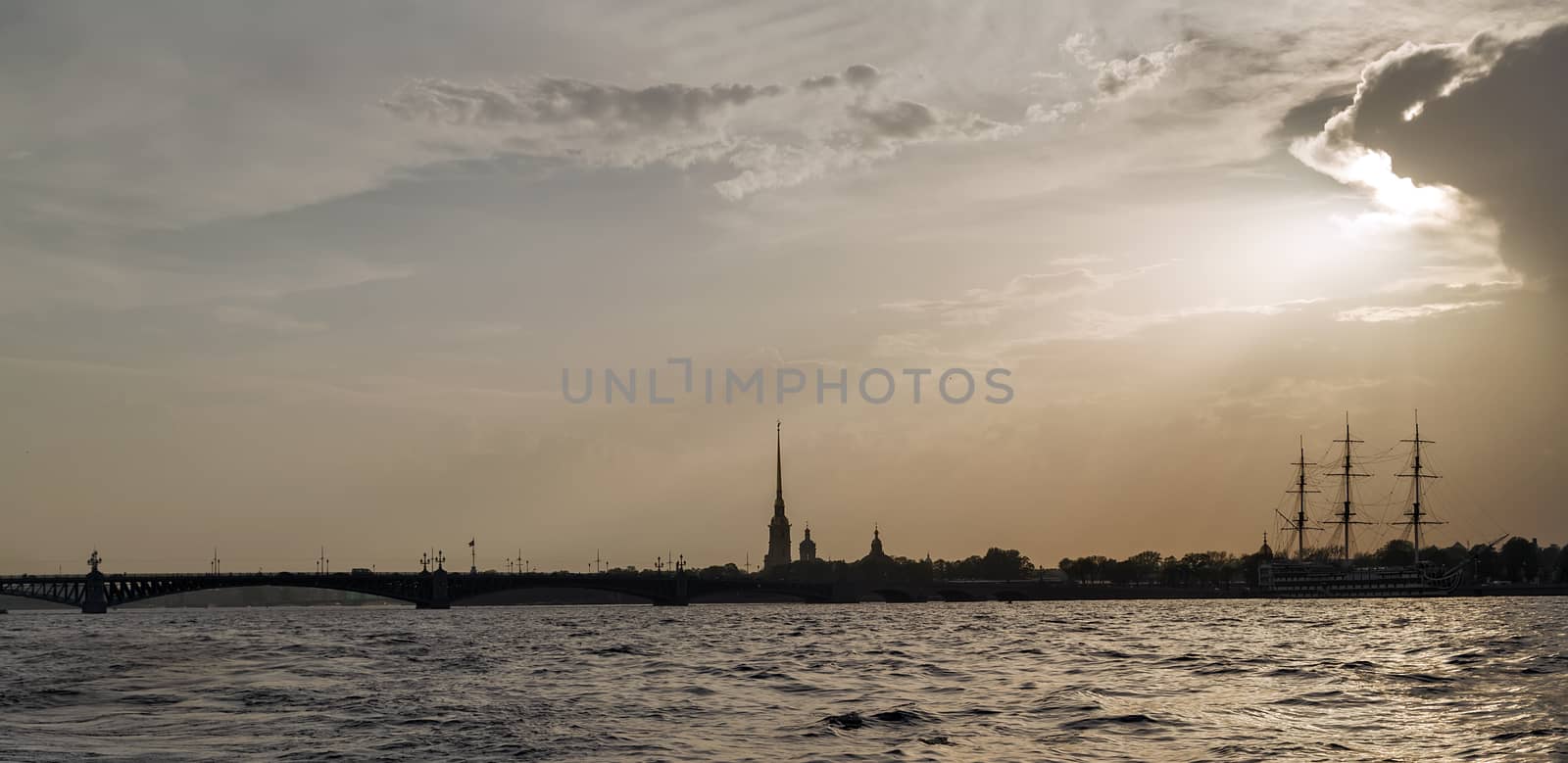 St. Peter and Pavel cathedral in the Peter and Paul Fortress in St.- Petersburg, Russia