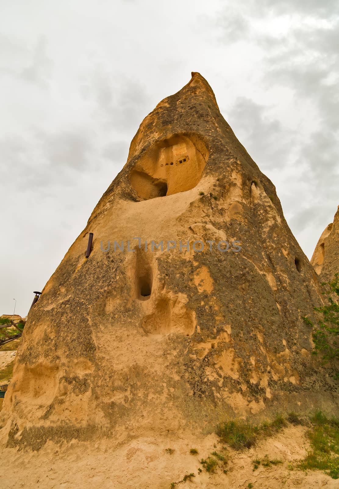 Goreme National Park and the Rock Sites of Cappadocia, Anatolia, Turkey. Volcanic mountain landscape.