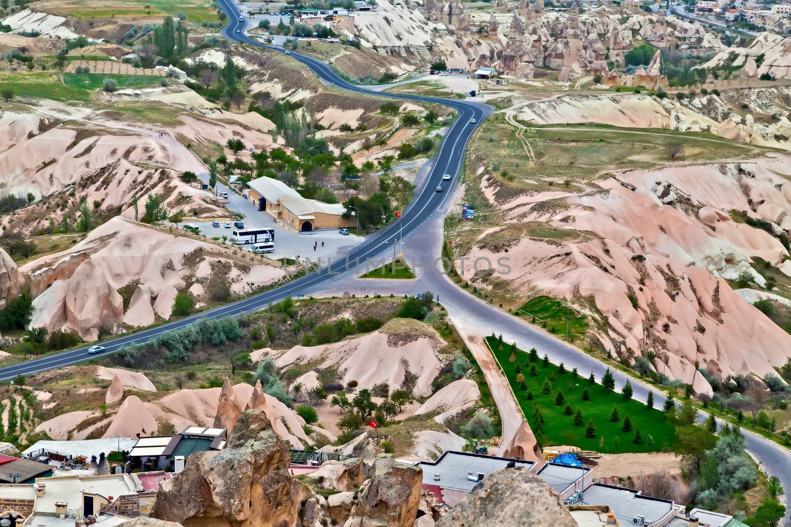Cappadocia, Anatolia, Turkey. Goreme national park landscape