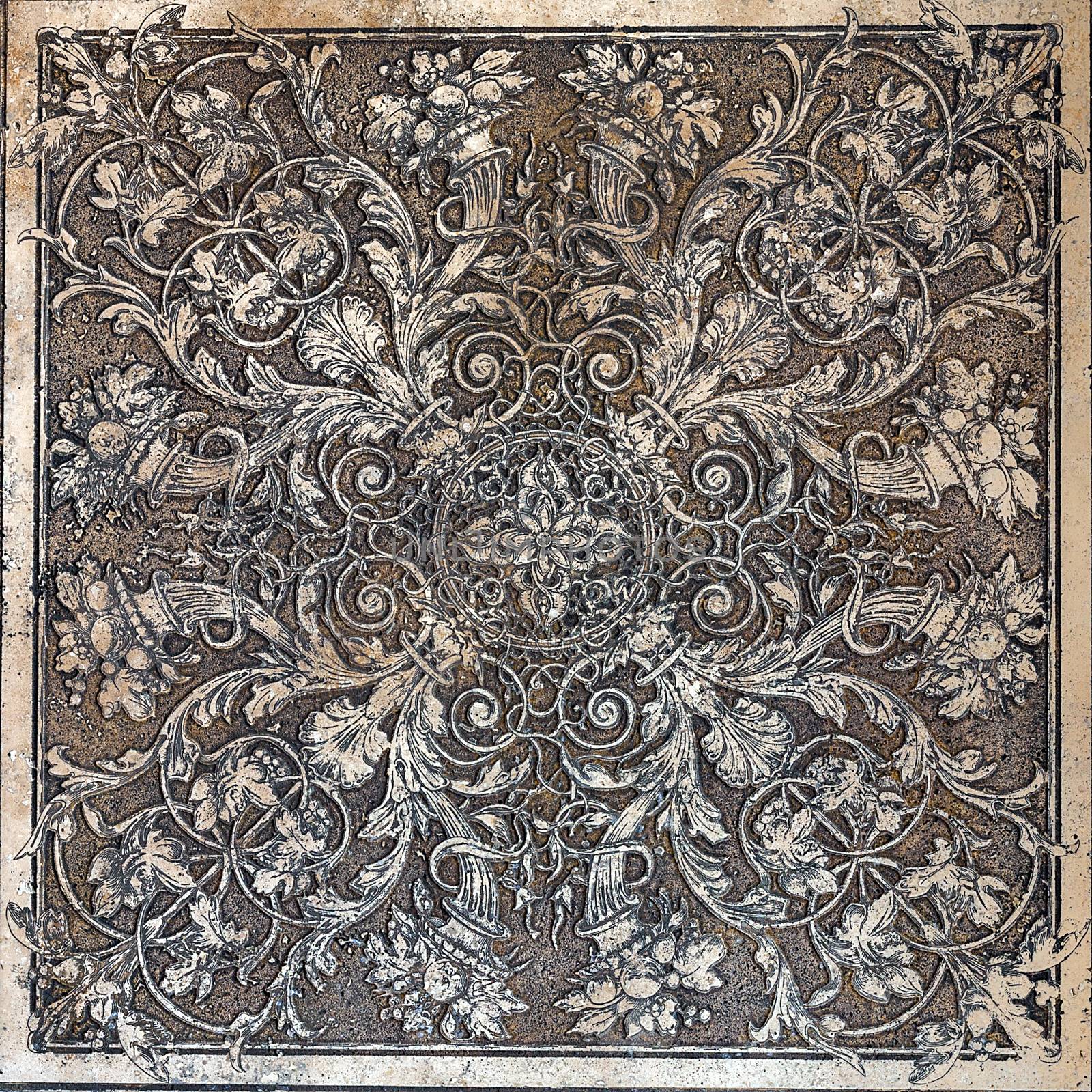 decoration arabesque marble pattern texture abstract vintage background, floor tiles surface ornament flower pattern