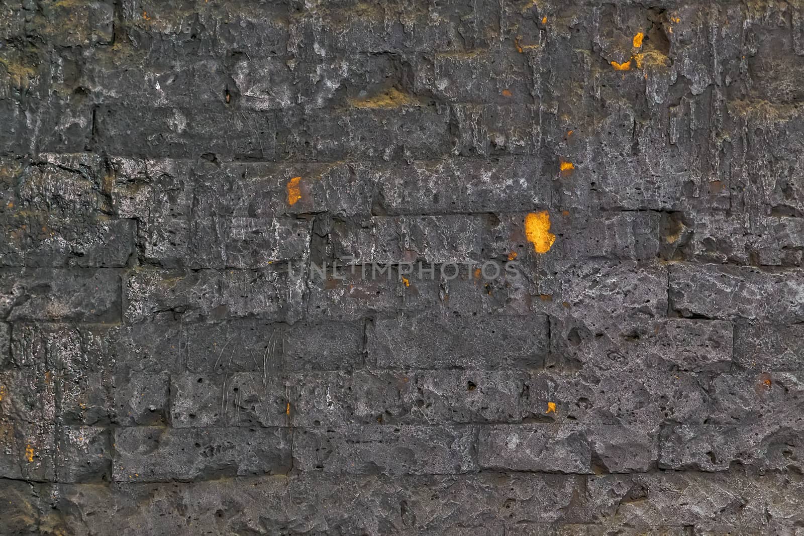 black empty wall stone texture old background