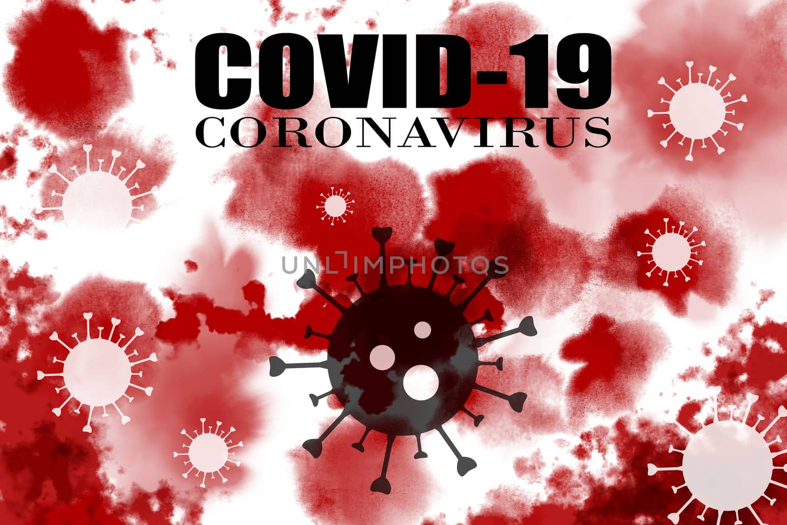 Blood background of coronavirus covid 19 by jengit