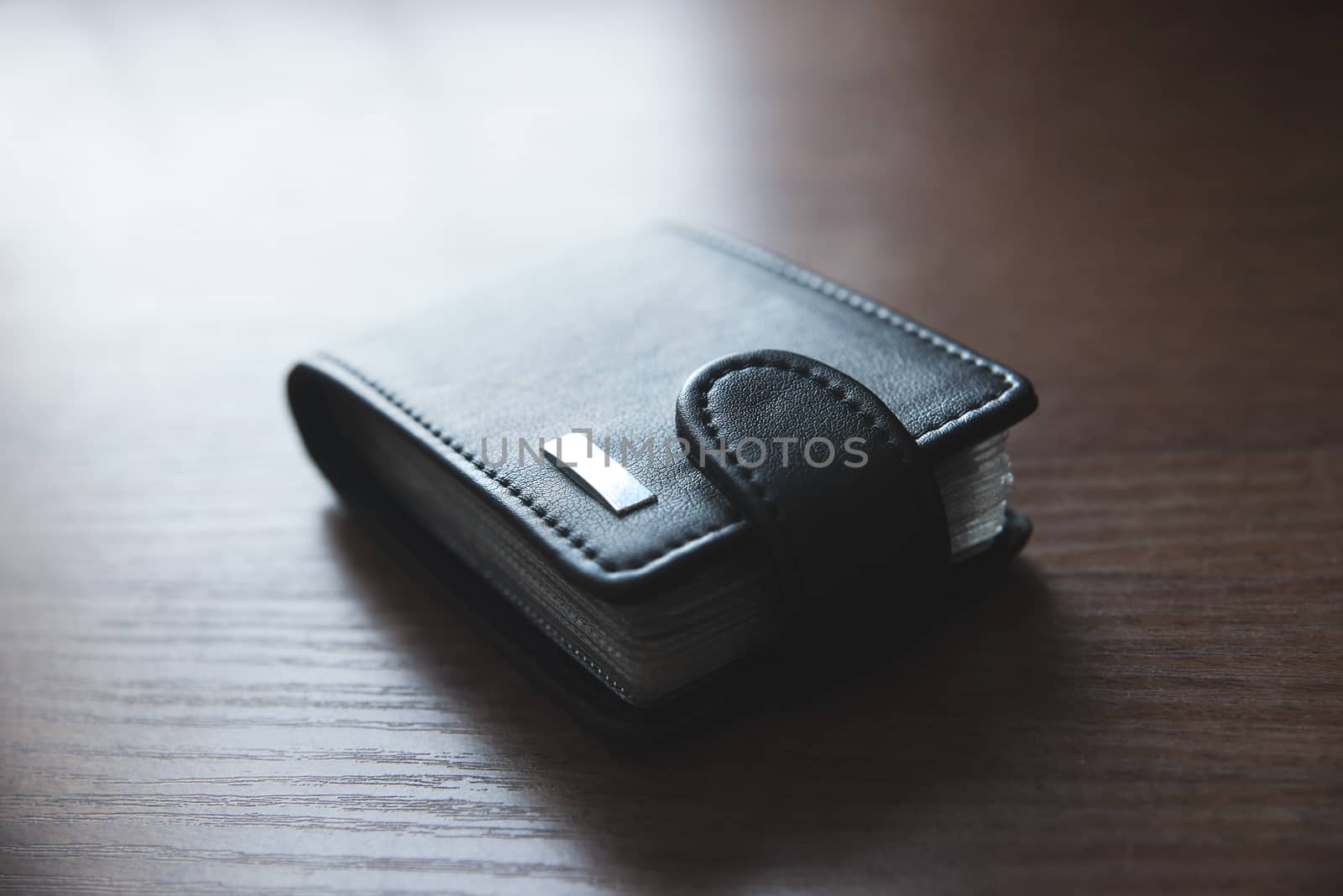 wallet for credit cards on the table, cardholder