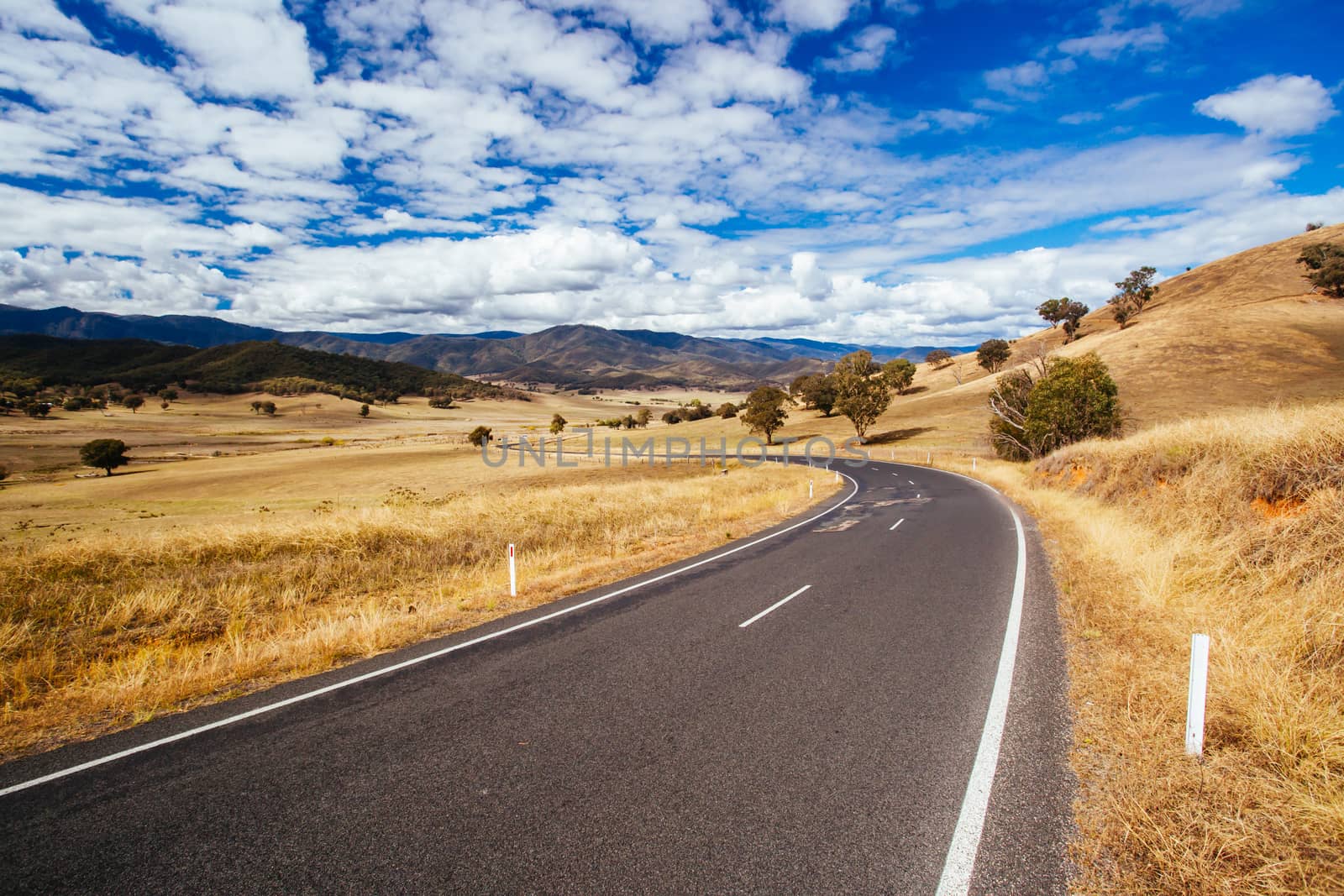 Australian Road Scene near Snowy Mountains by FiledIMAGE
