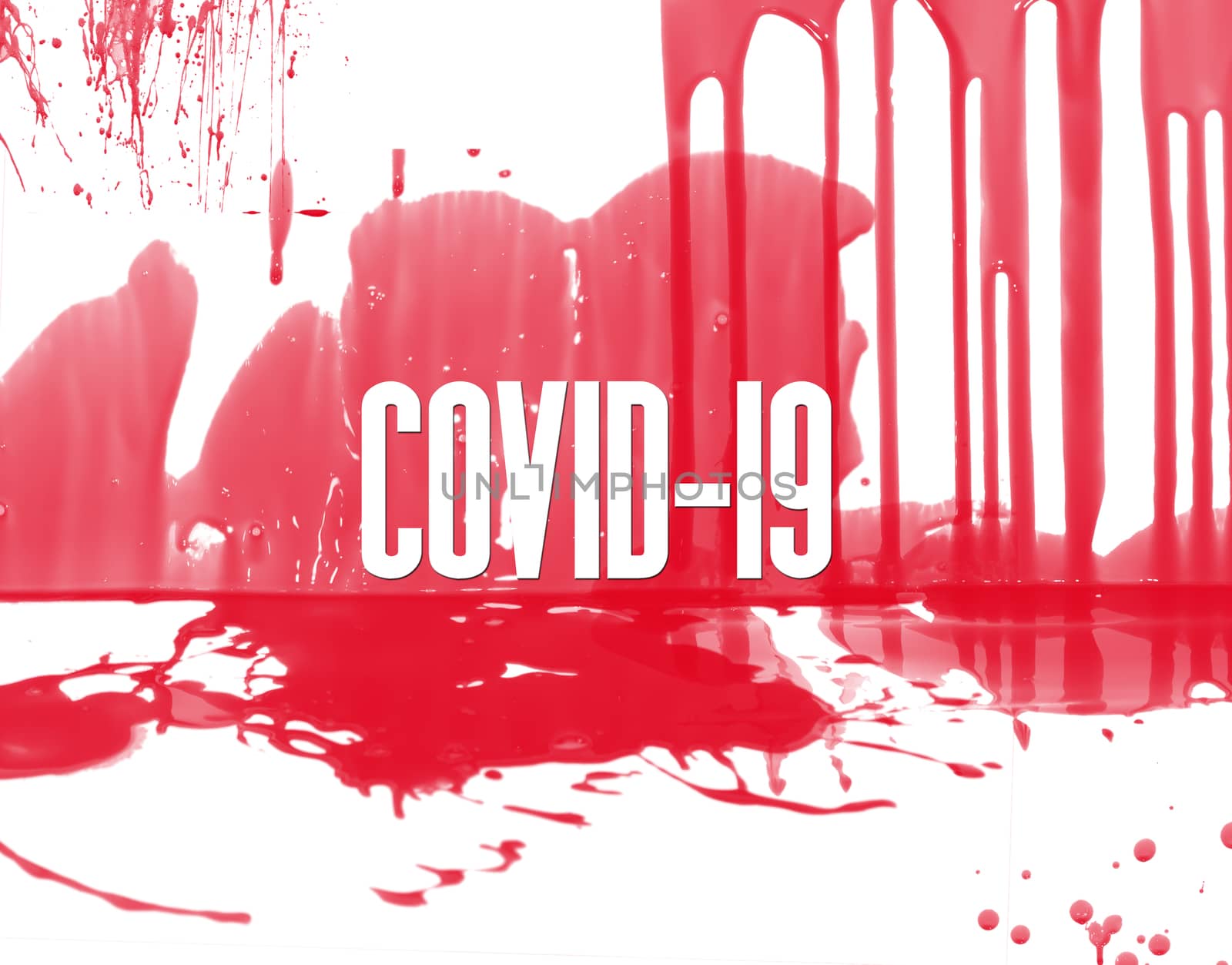 Blood background of coronavirus covid 19