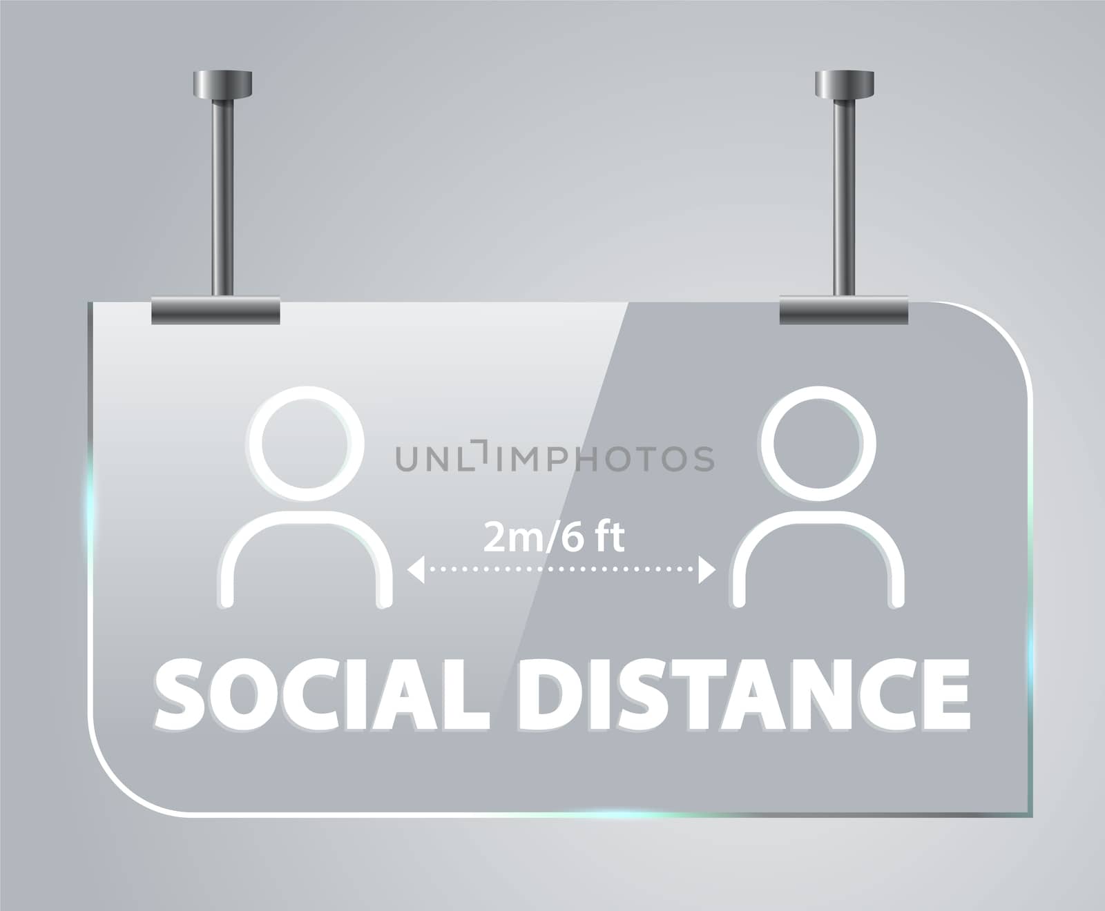 Social distancing of 2 meters / 6 feet distance. Social concepts to reduce the risk of infection Coronovirus epidemic protective.