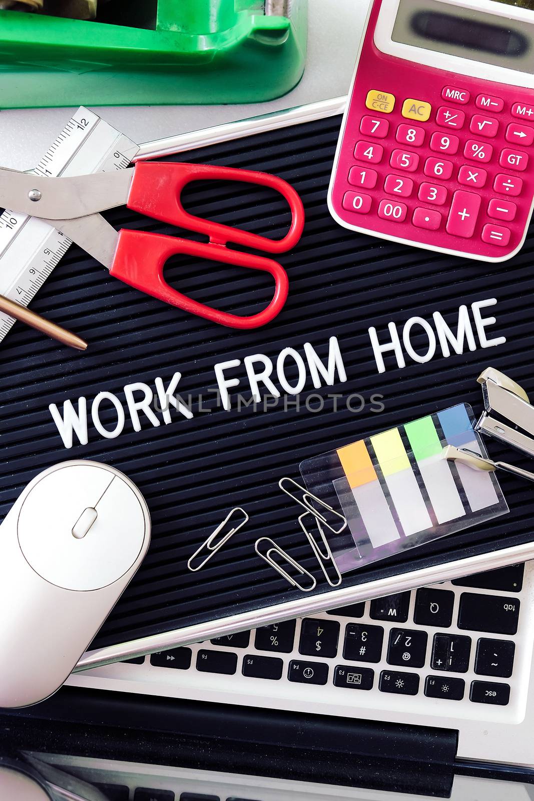 work from home text by ponsulak