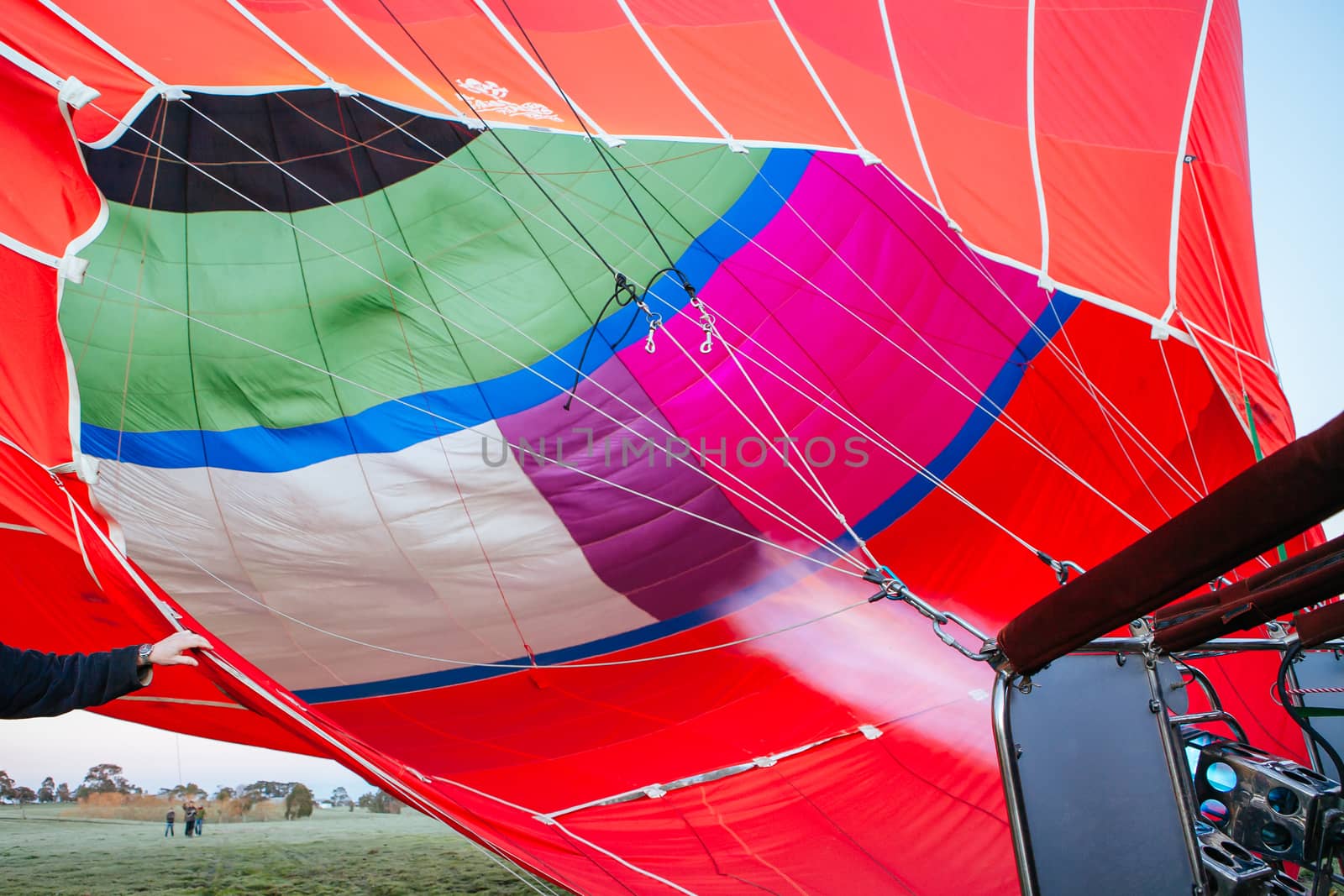 Hot Air Balloon Inflating in Australia by FiledIMAGE