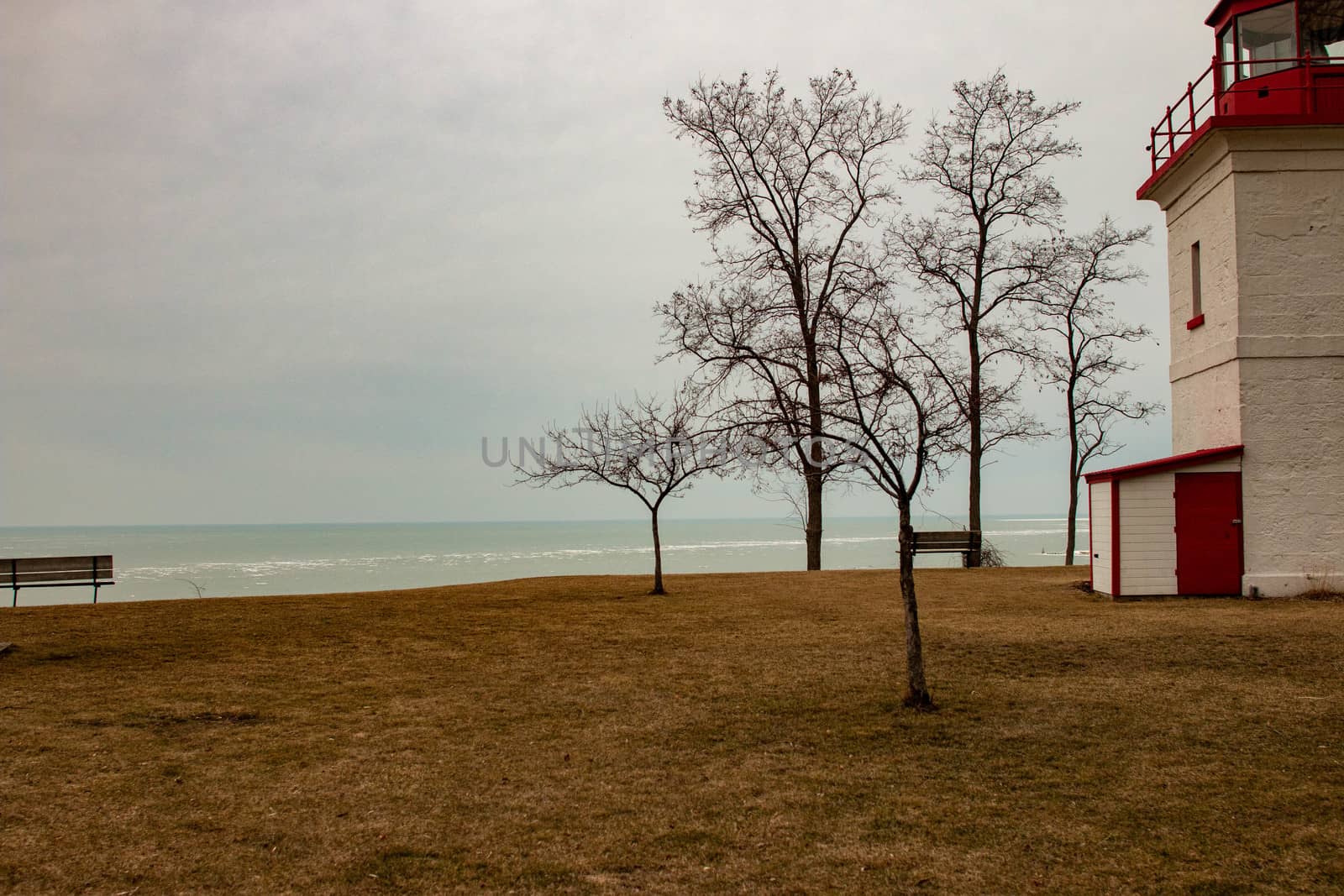 Goderich Ontario Canada lighthouse panoramic style photo. Goderich is popular for tourism. Taken in 2020 by mynewturtle1