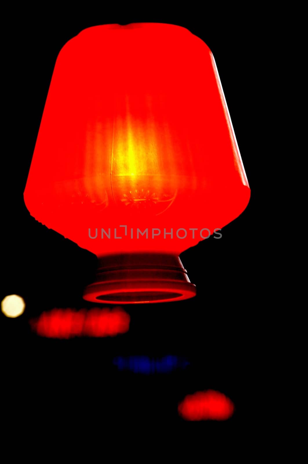 Red Light Hanging in a House