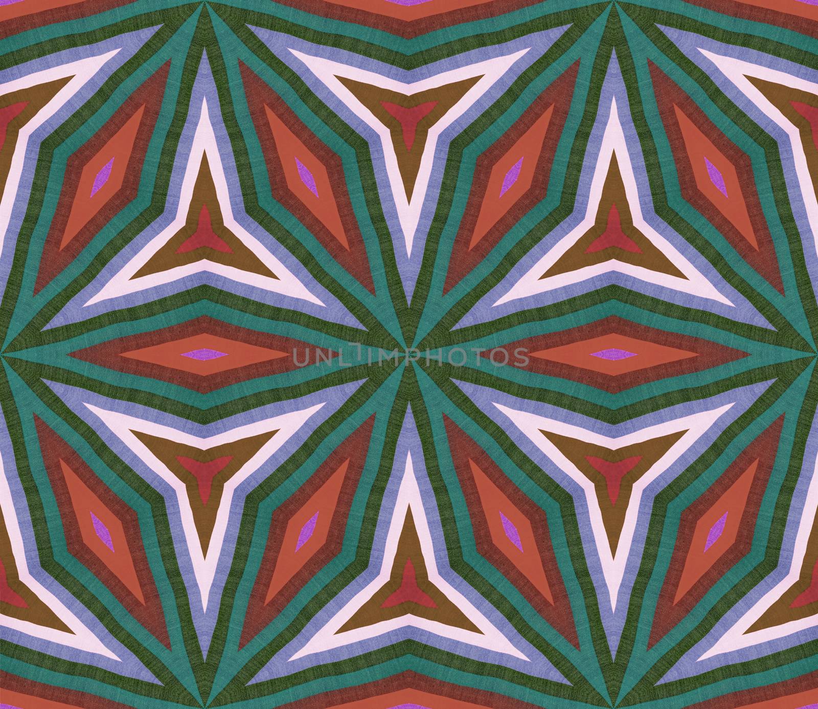 Abstract kaleidoscope or endless pattern. by NuwatPhoto