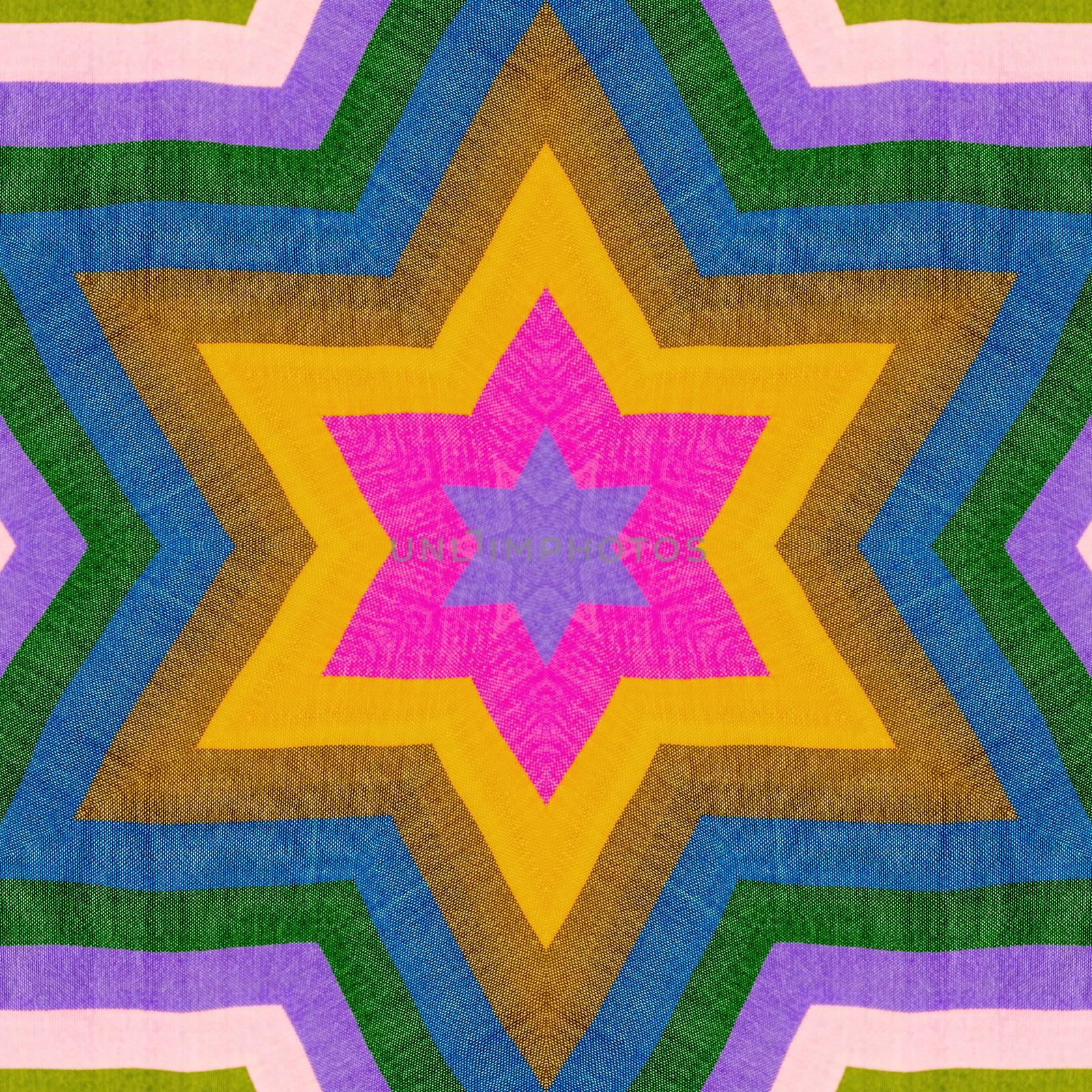 Colorful abstract kaleidoscope or endless pattern for background used.