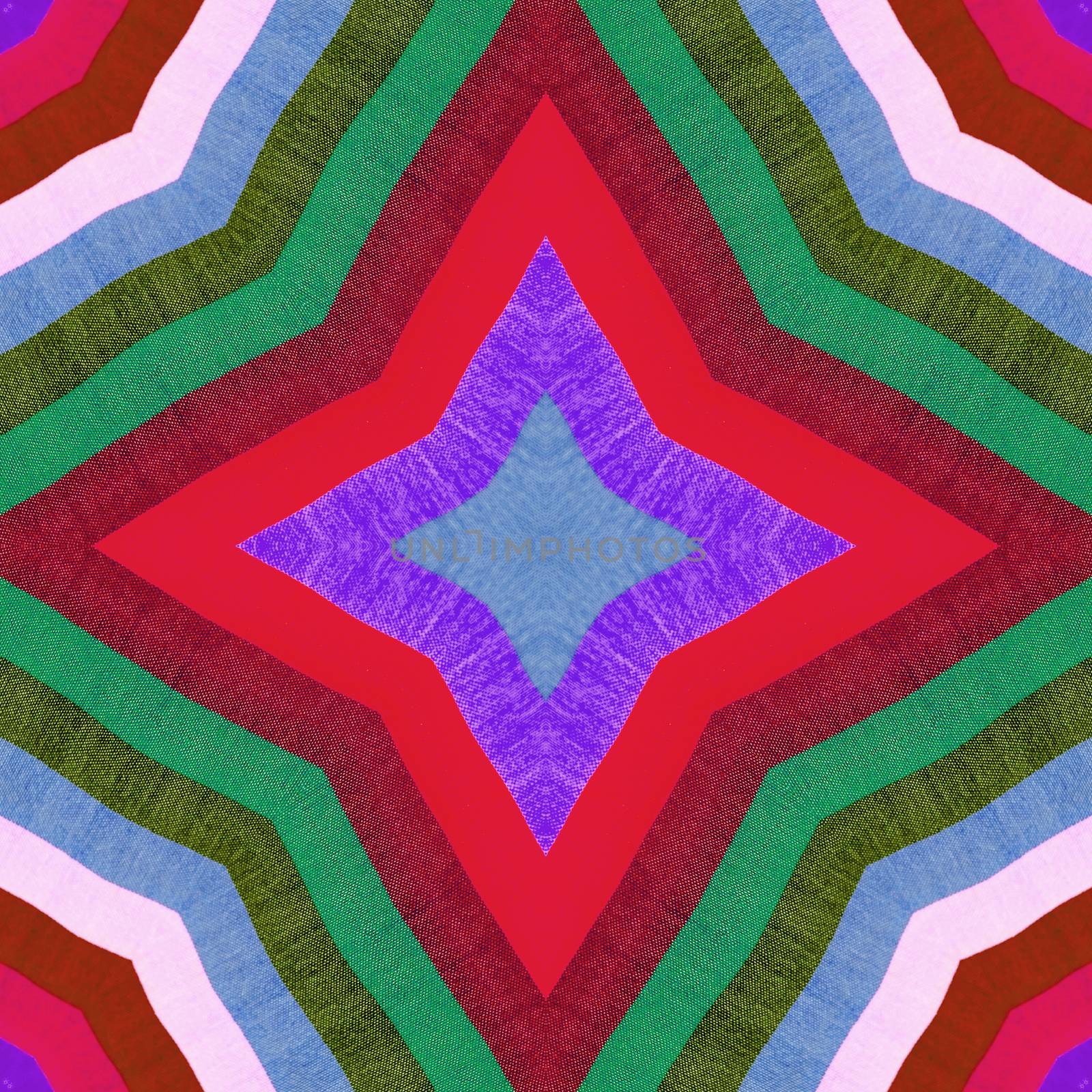 Colorful abstract kaleidoscope or endless pattern for background used.