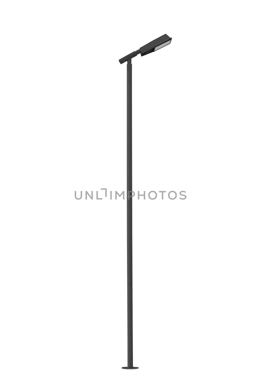 Street light pole isolated. by NuwatPhoto