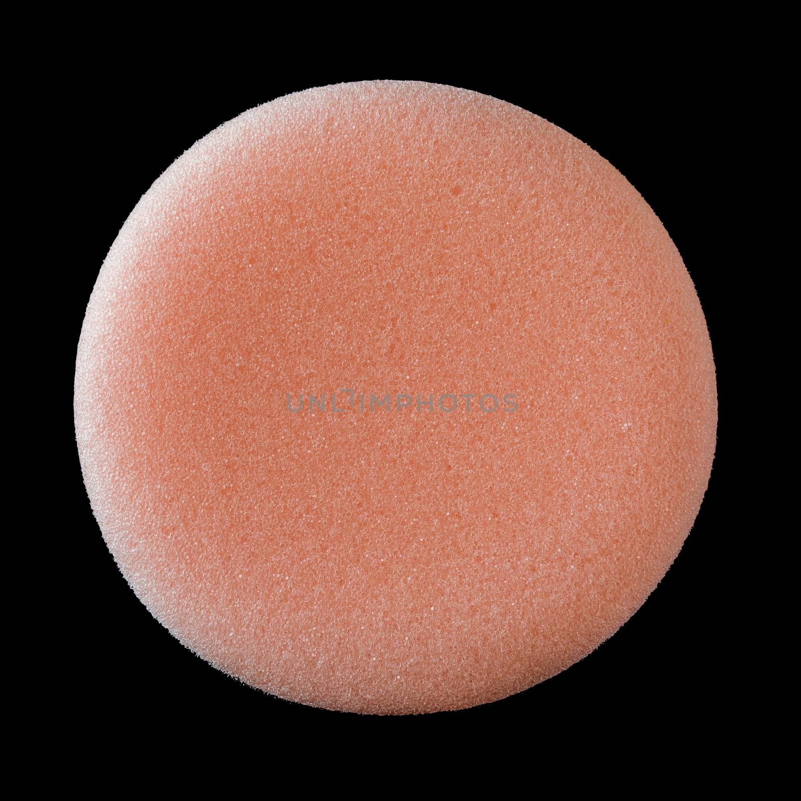 cosmetic sponges on black background, Clipping path by Kumma