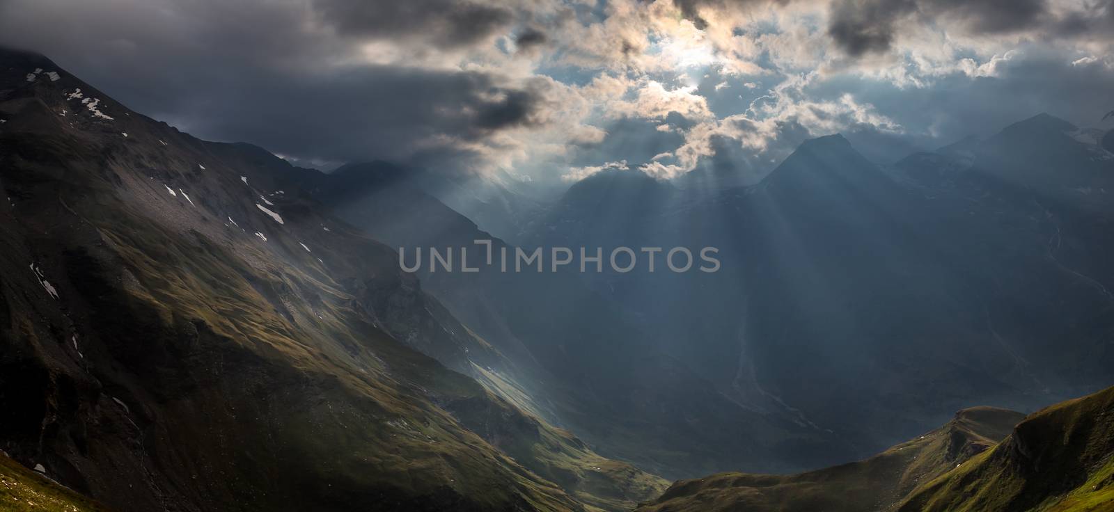 Panorama of the Alps in sunset by PavelRezac