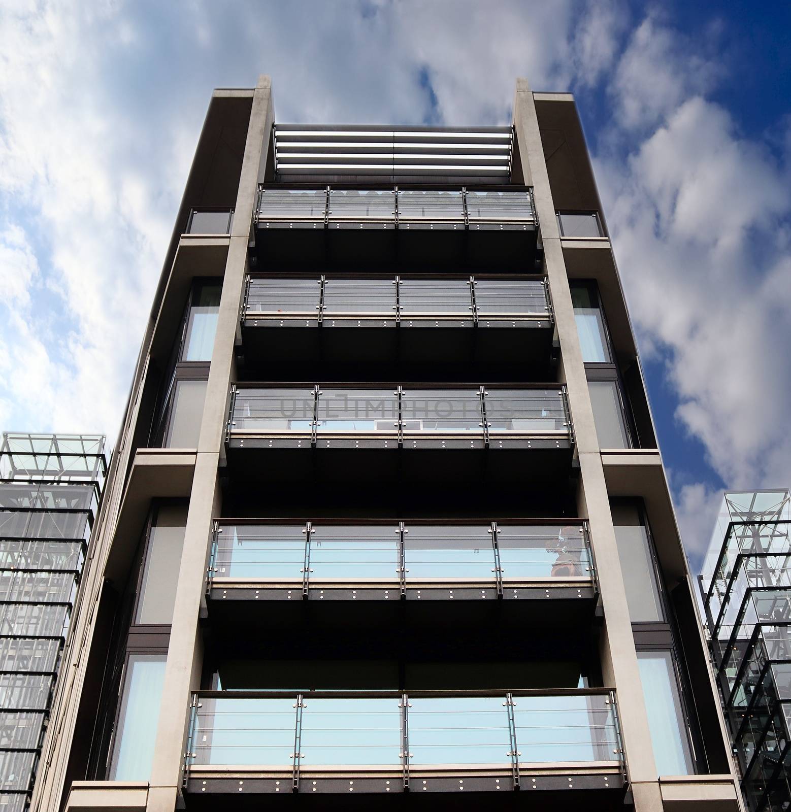 Beautiful british architecture and facades of residential buildings the streets of London UK