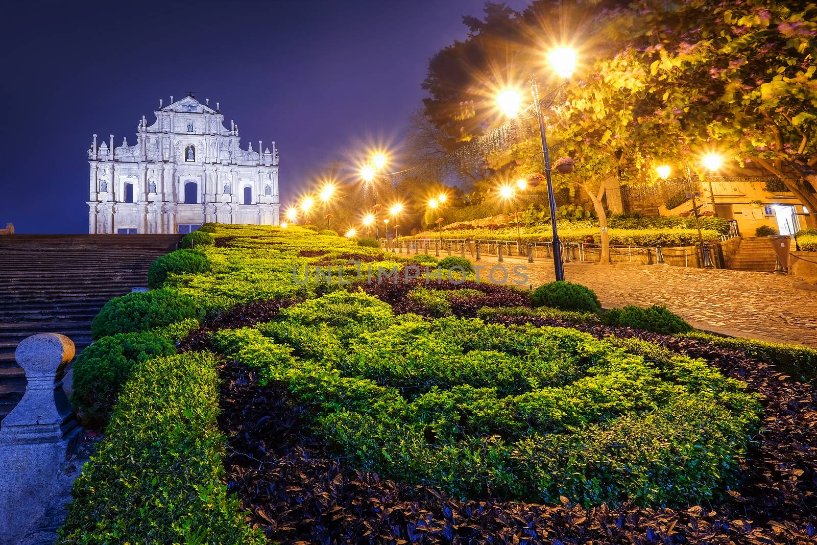 Ruins of St. Paul’s, one of Macau’s most famouse landmark an by Surasak