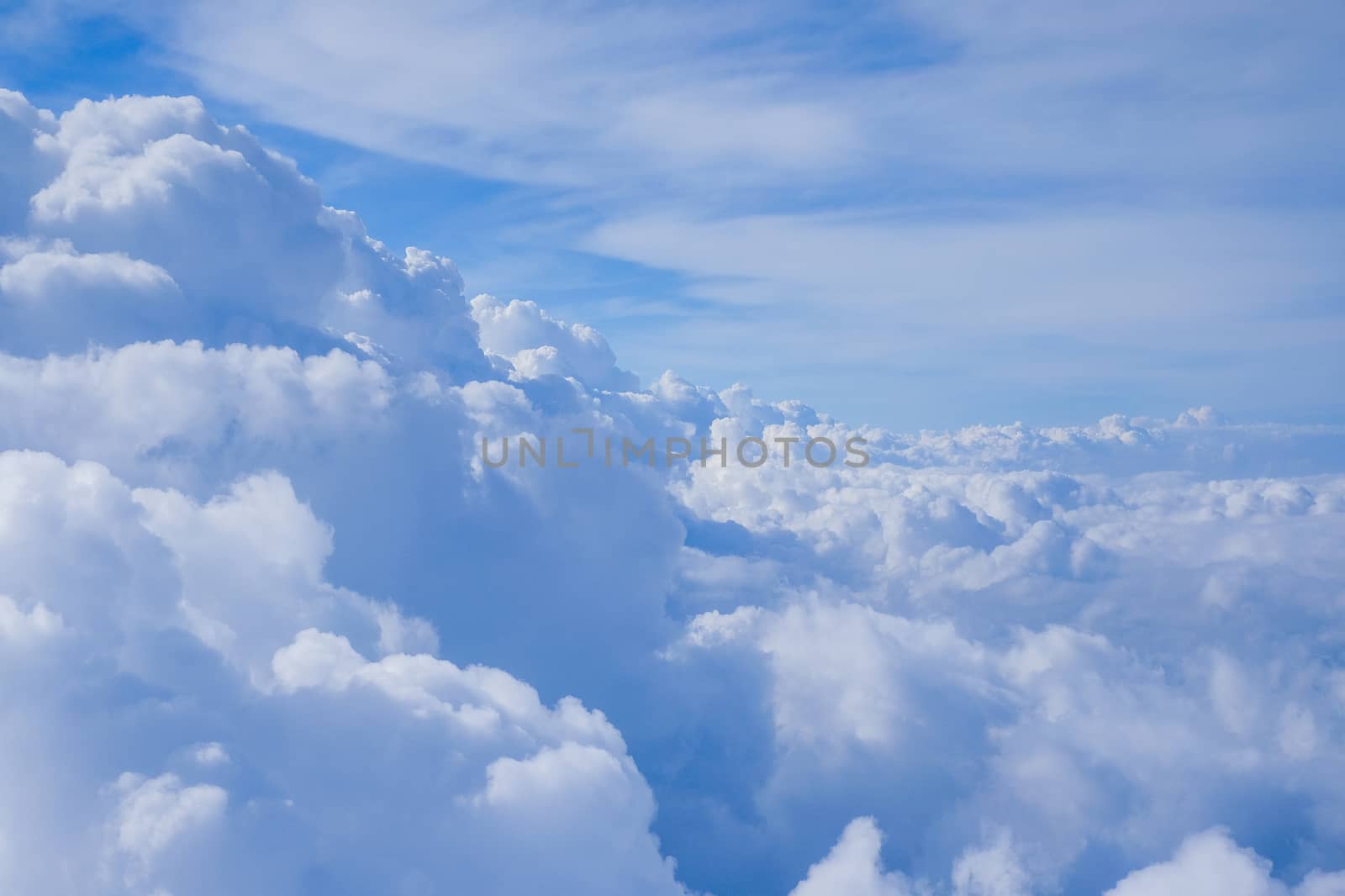 Clouds view from the airplane