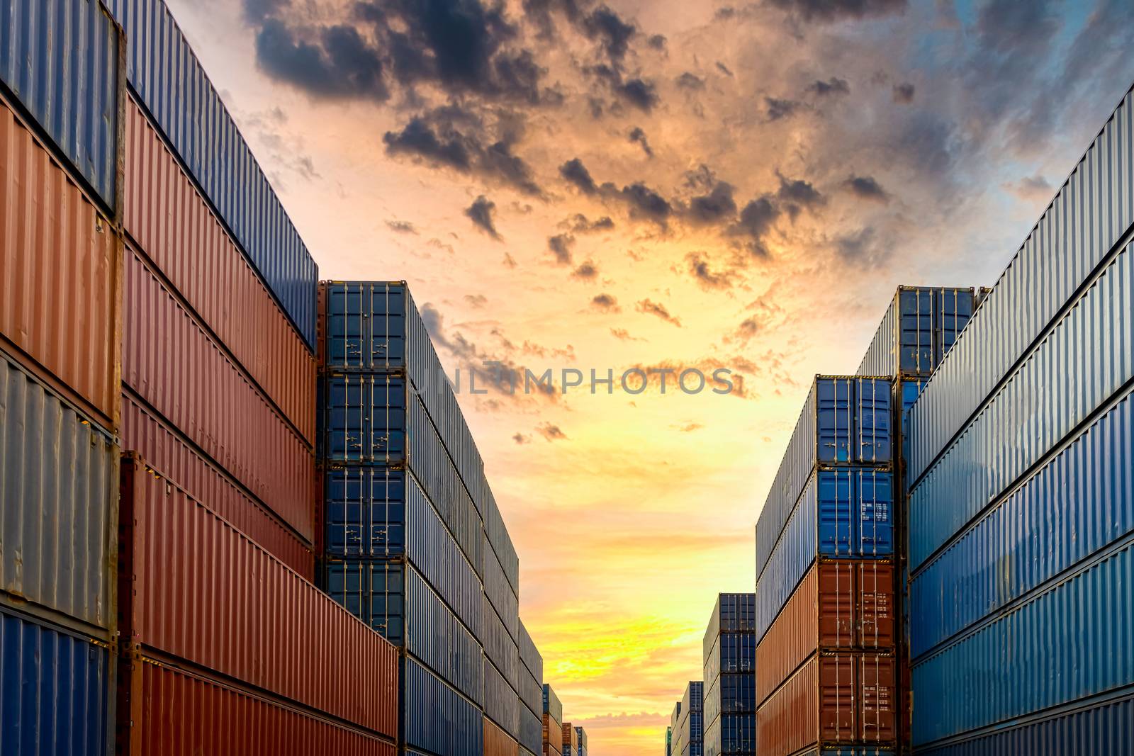 Industrial container yard for business commercial trade logistic by AvigatoR