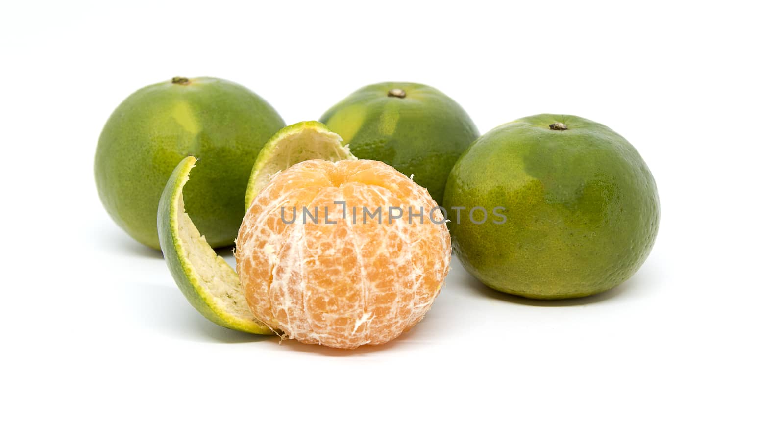 Orange fruit isolated on white background