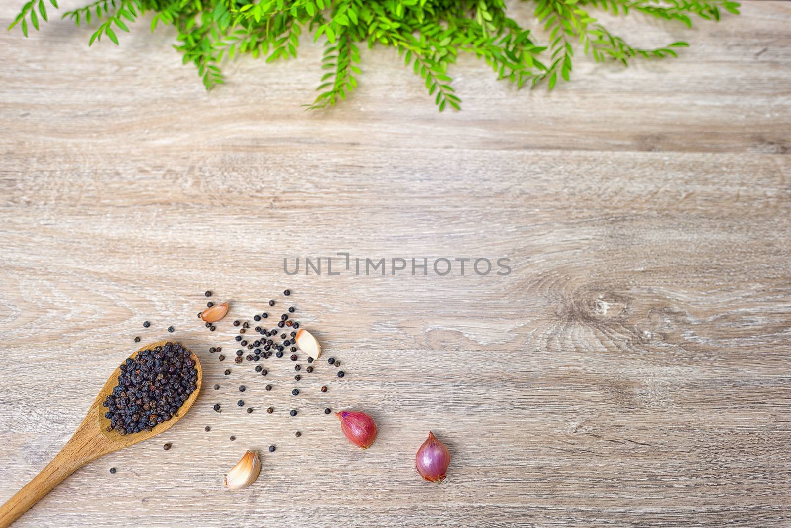 wood spoon wood Turner on white wood background