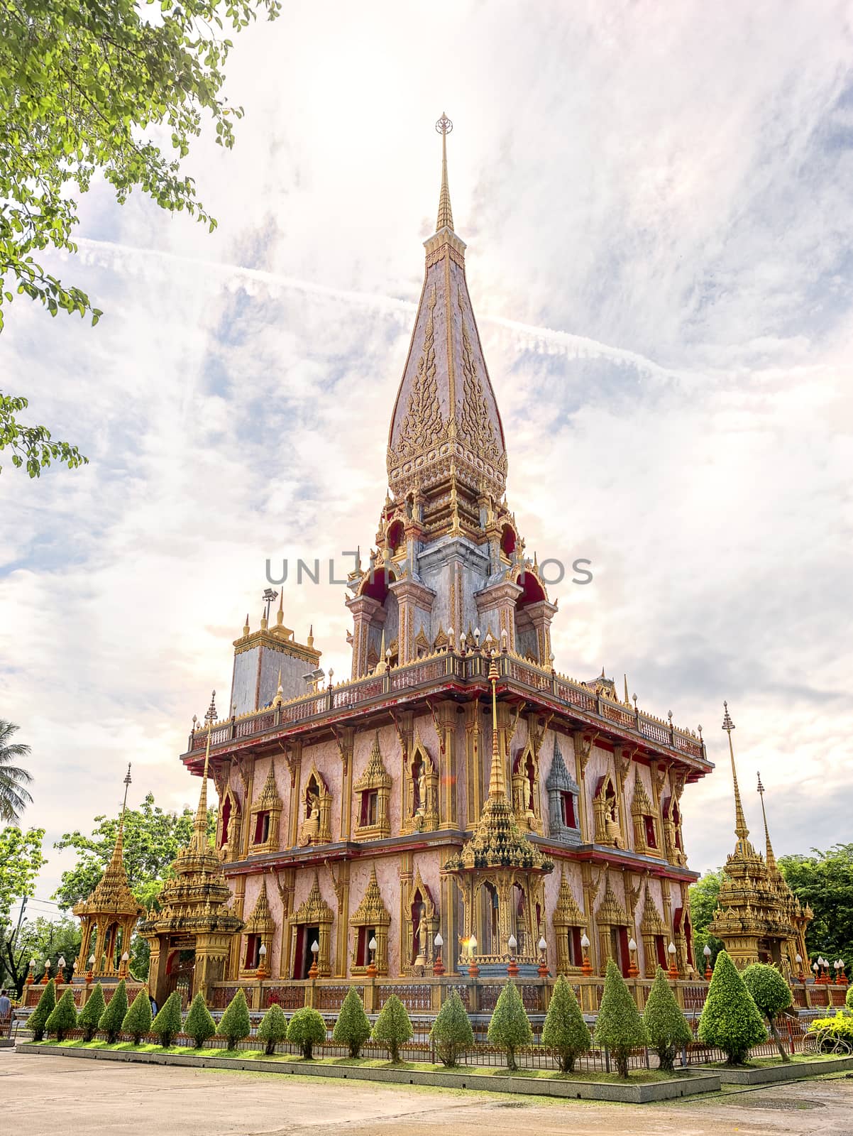 WAT CHA LONG TEMPLE at Phuket, thailand