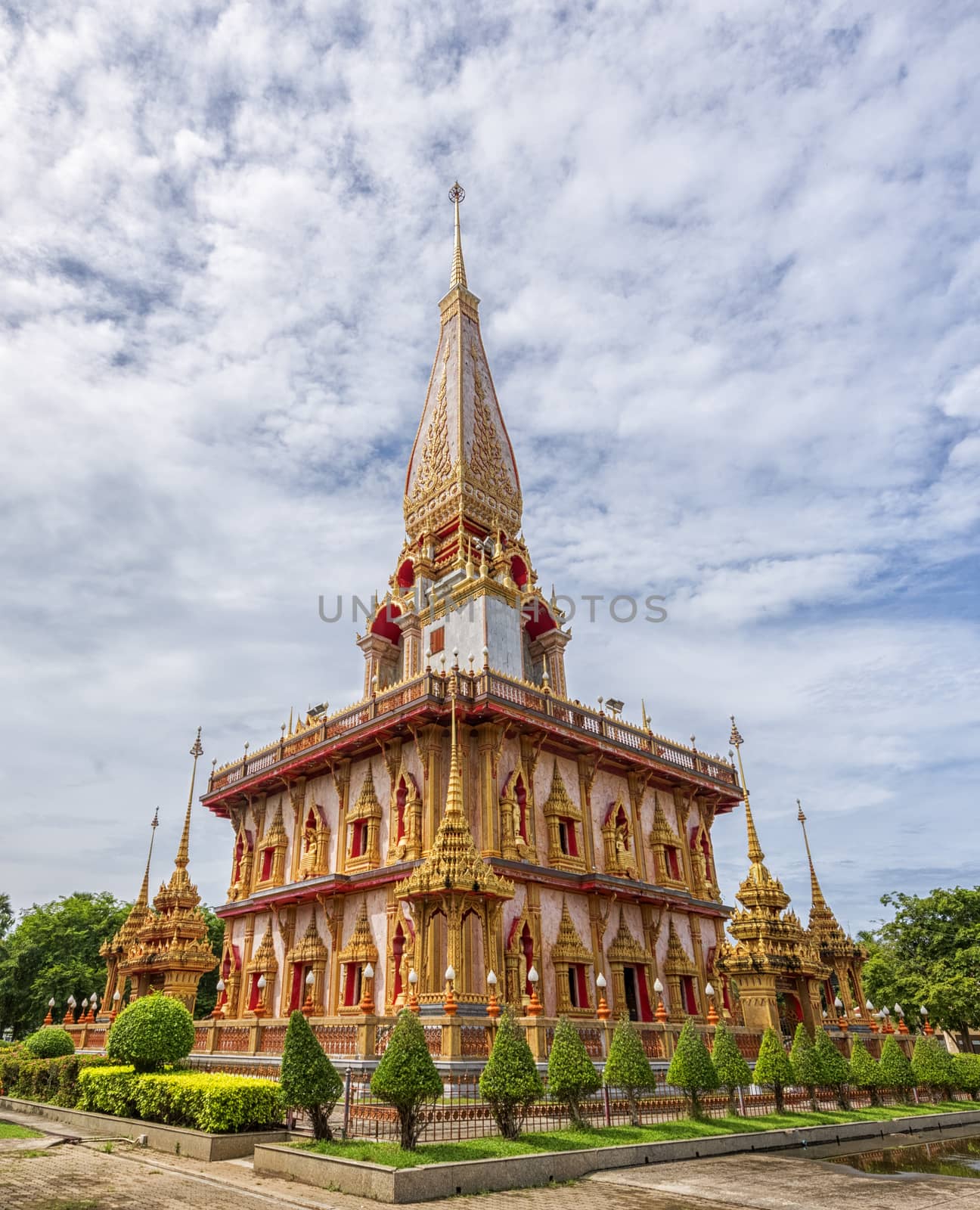 WAT CHA LONG TEMPLE at Phuket, thailand