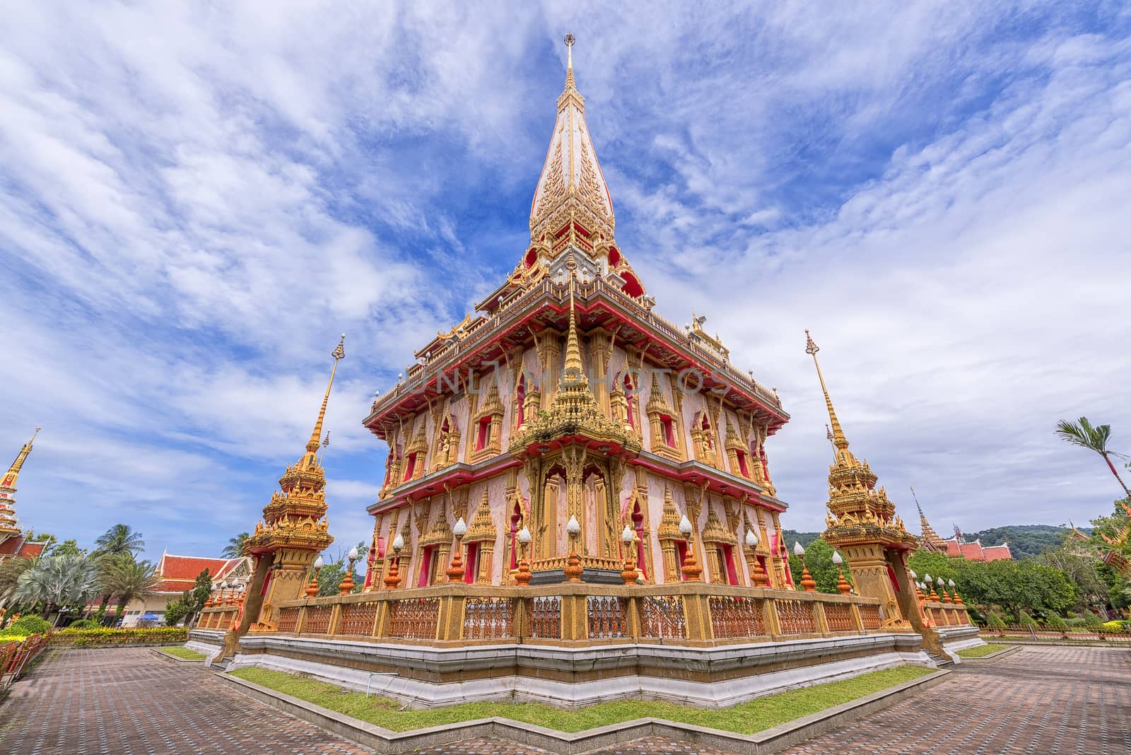 WAT CHA LONG TEMPLE at Phuket, thailand