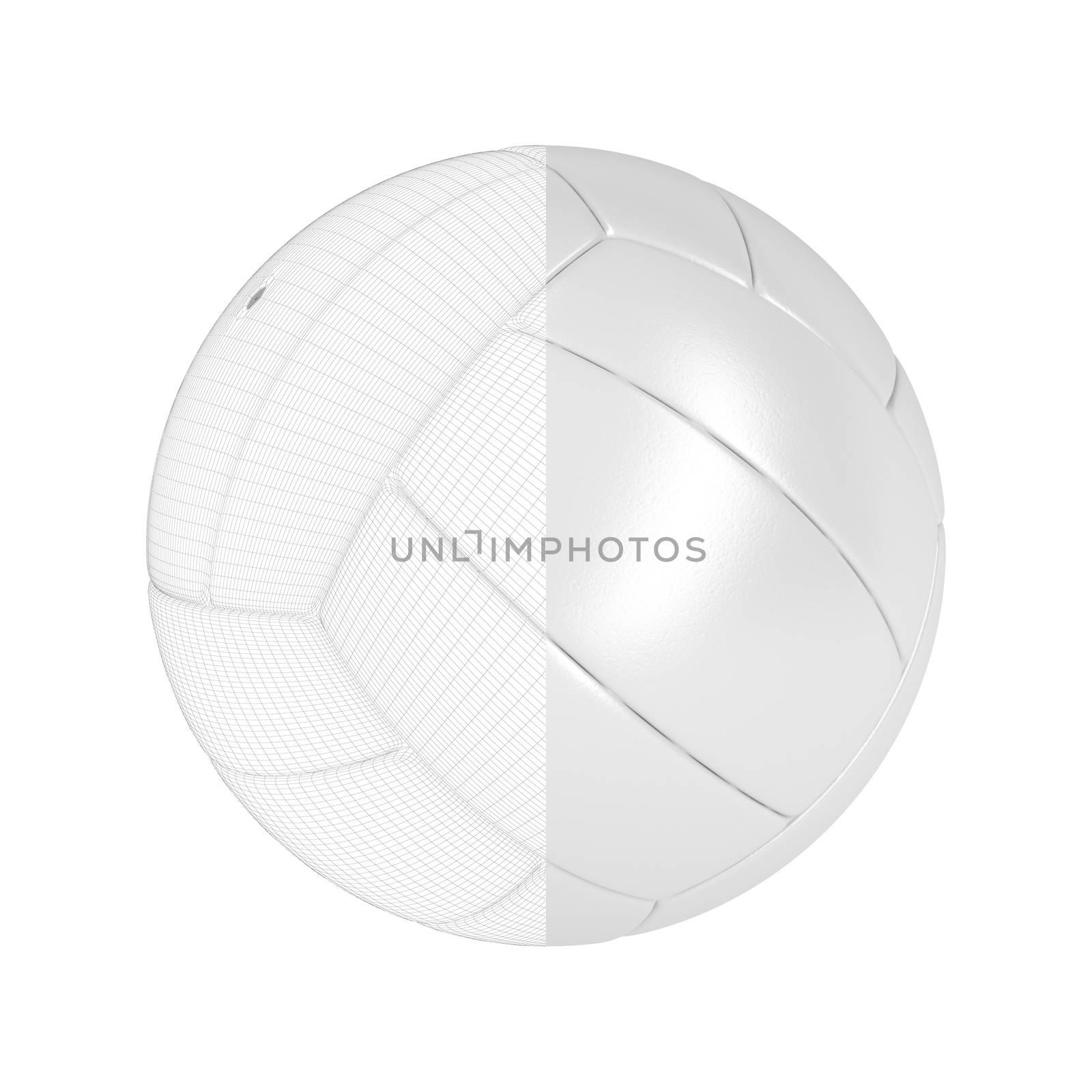 3D model of volleyball ball by magraphics