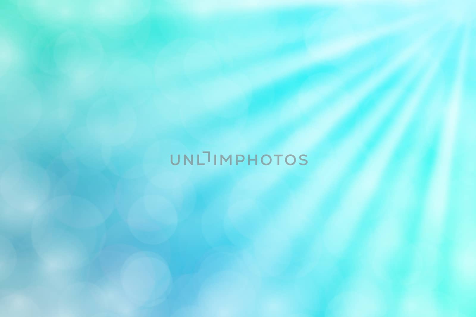 colorful blue bokeh lights beam shine on gradient blue background for copy space, bokeh colorful light blue soft shade, bokeh lights shine on gradient soft blue